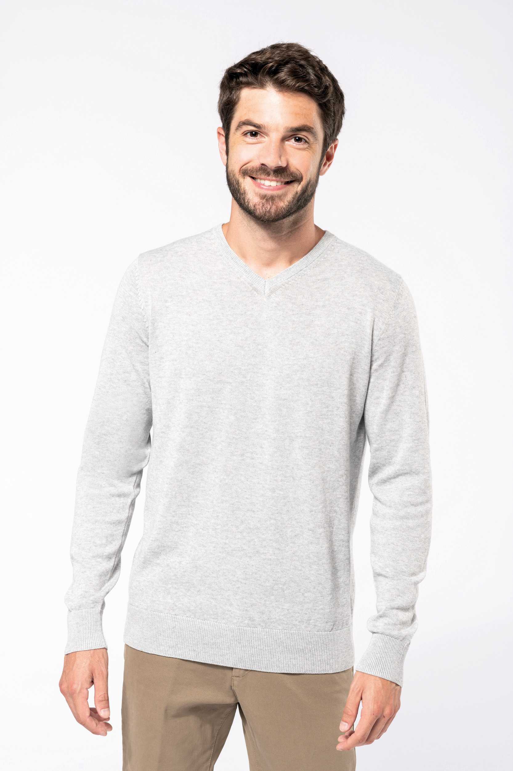  Kariban Jersey cuello de pico ecorresponsable hombre