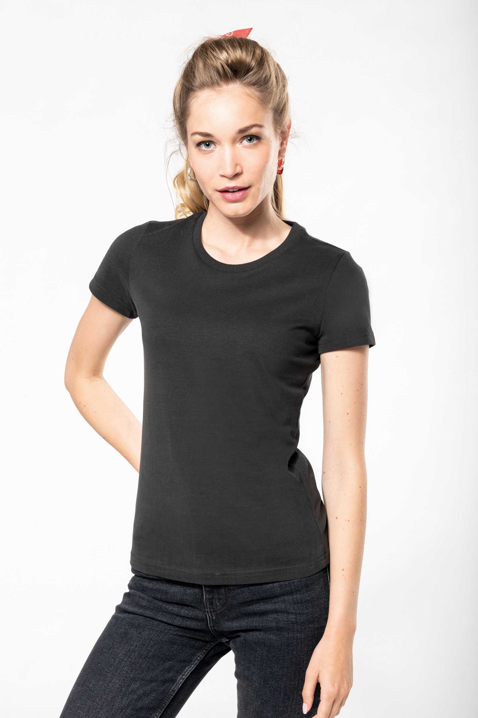  Kariban Camiseta vintage manga corta mujer