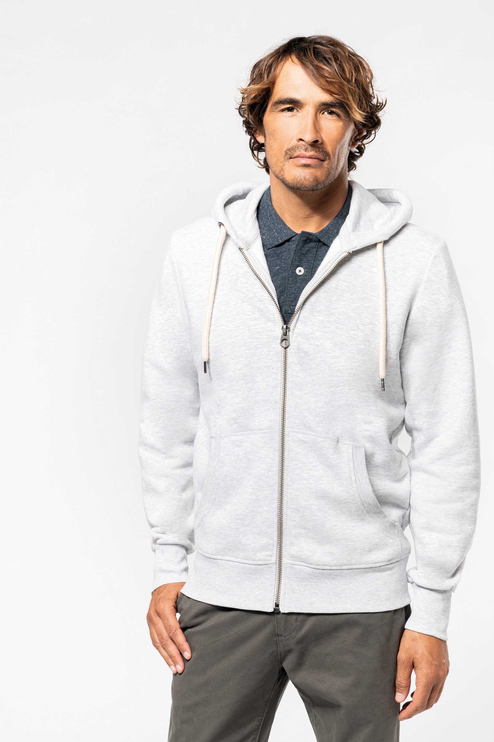  Kariban Sudadera vintage - cremallera y capucha hombre