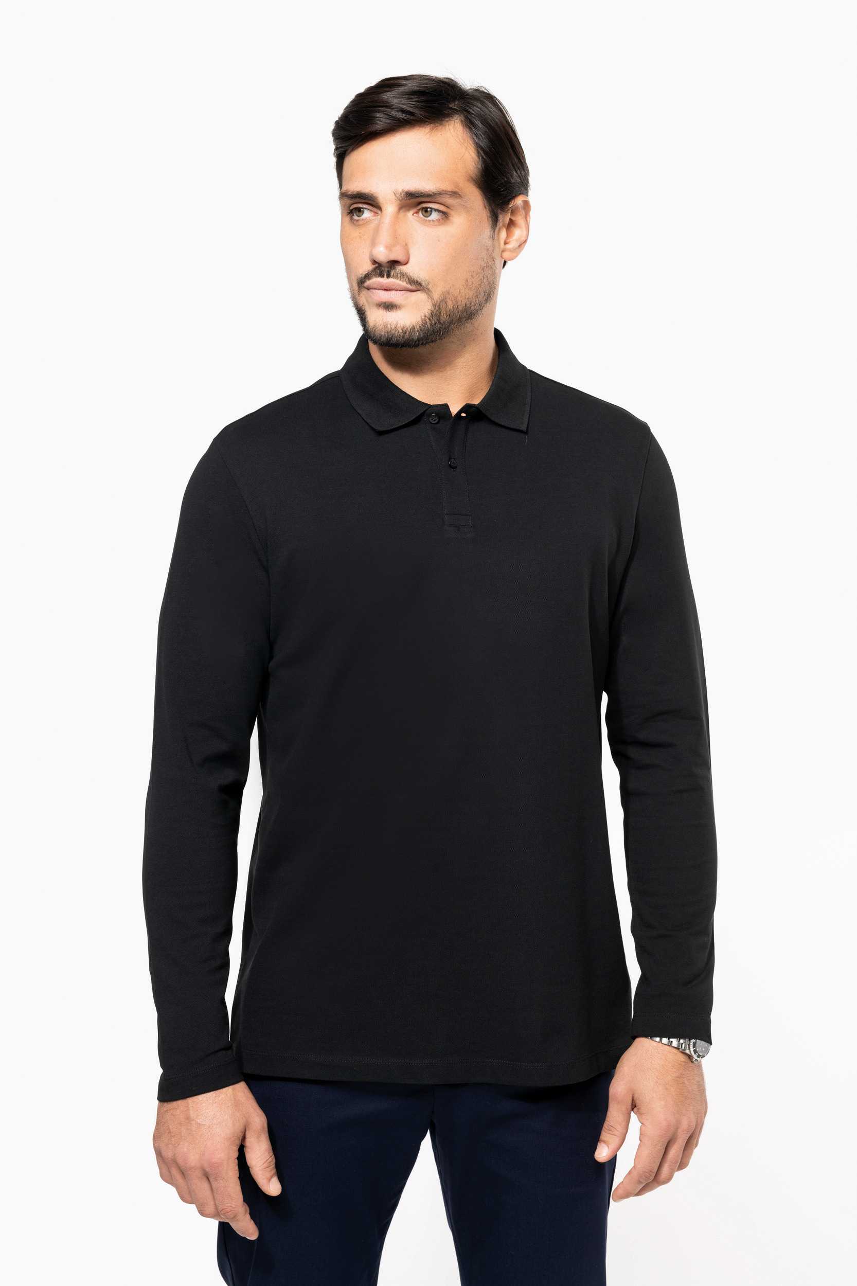  Kariban Premium Polo Supima® manga larga hombre