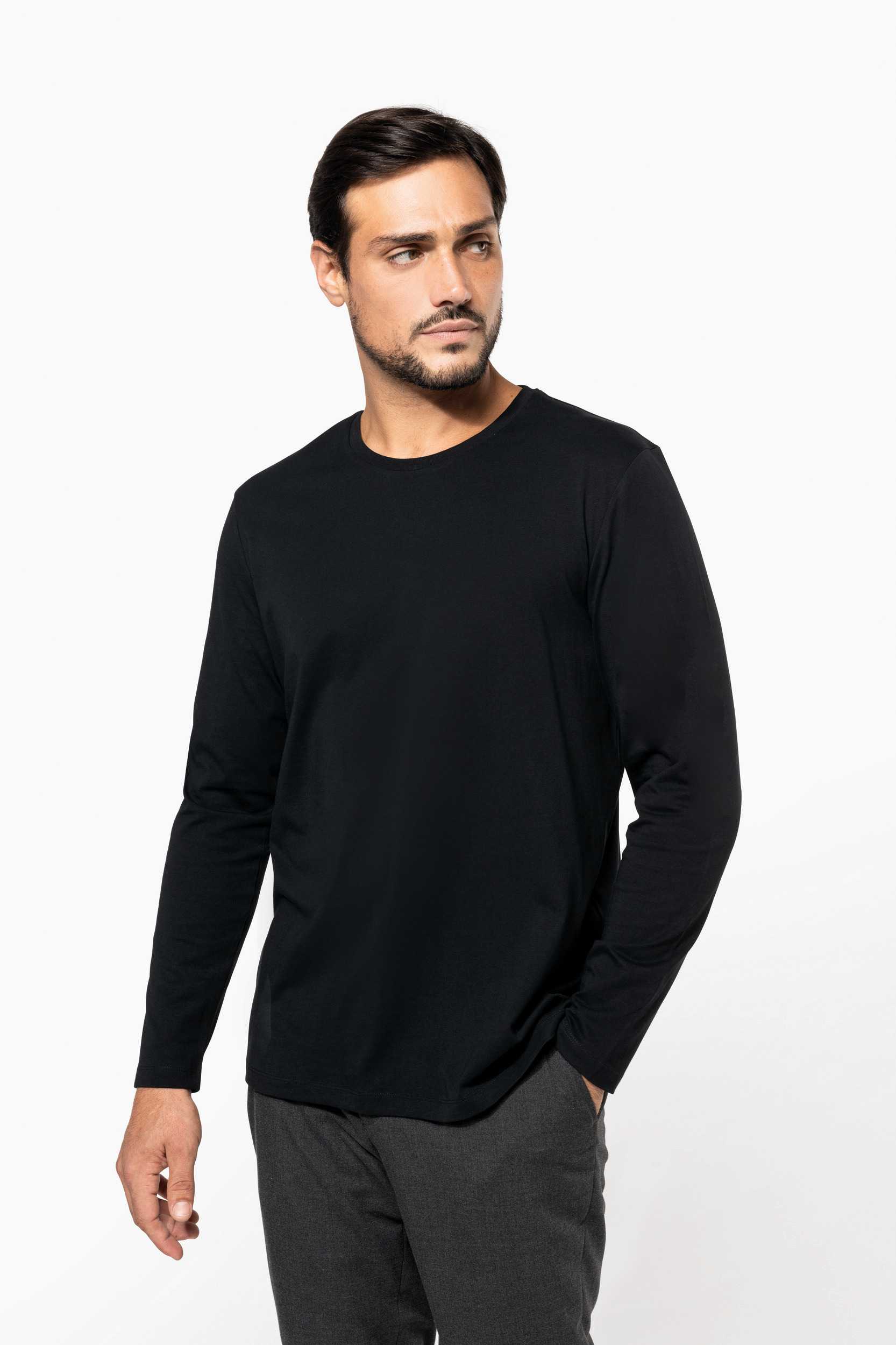  Kariban Premium Camiseta Supima® cuello redondo manga larga hombre