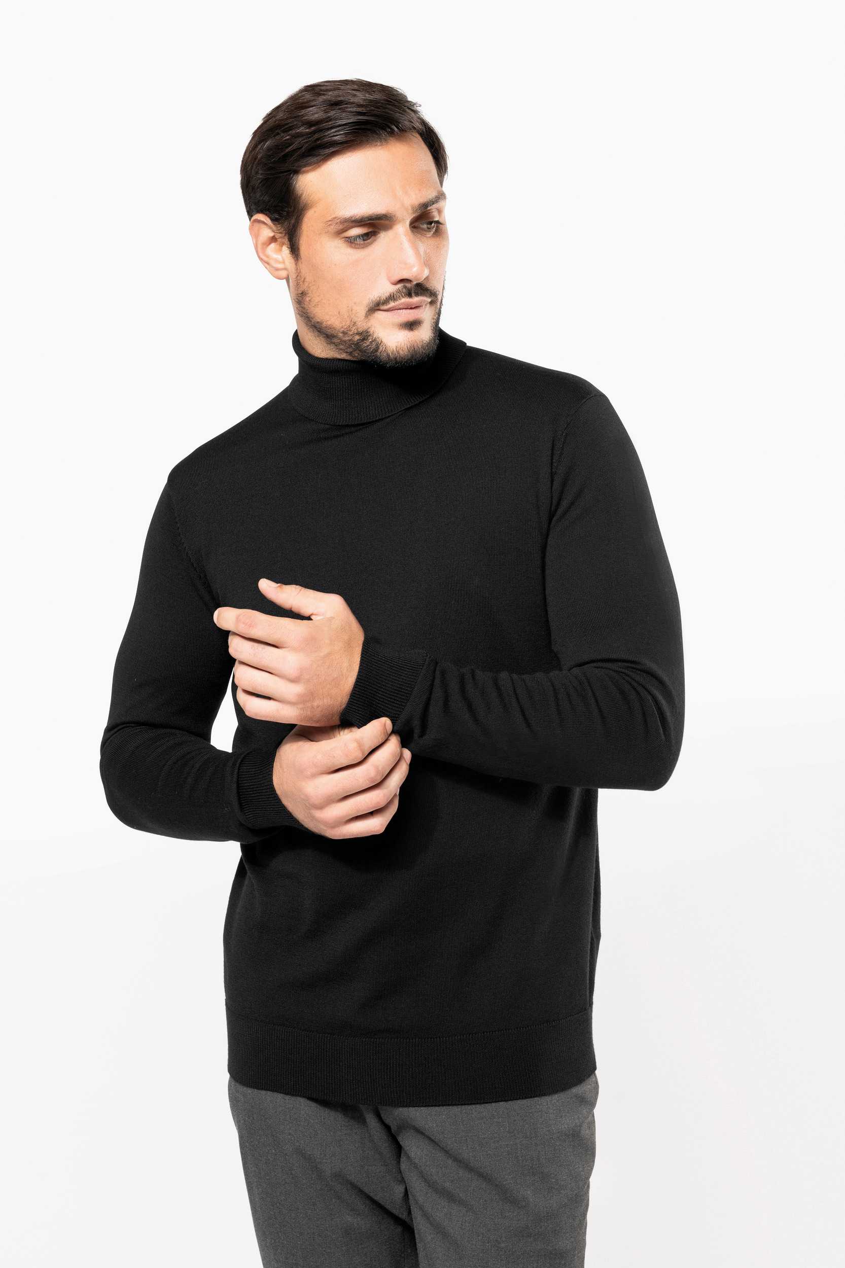  Kariban Premium Jersey lana merina cuello vuelto hombre