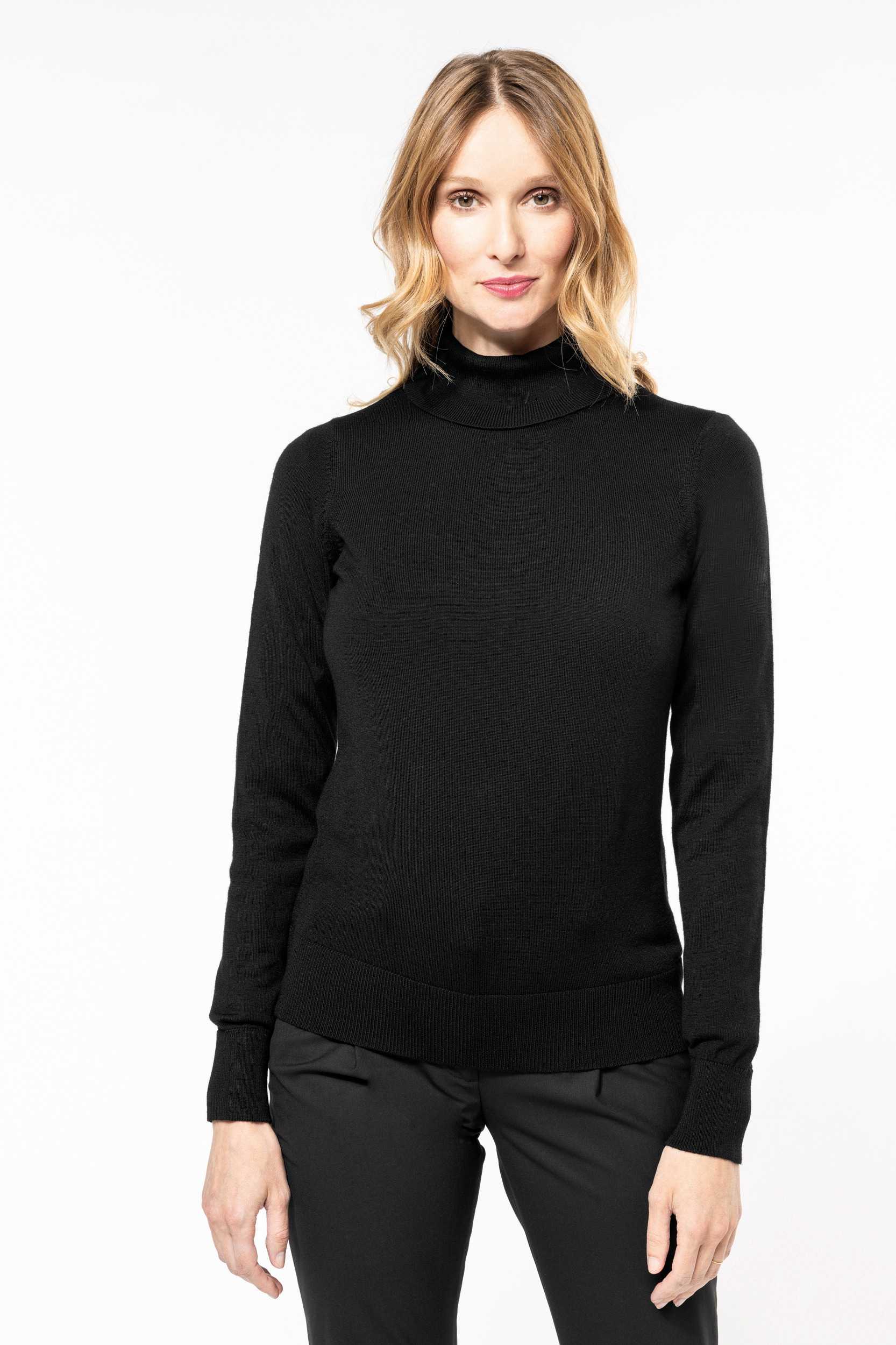  Kariban Premium Jersey lana merina cuello vuelto mujer