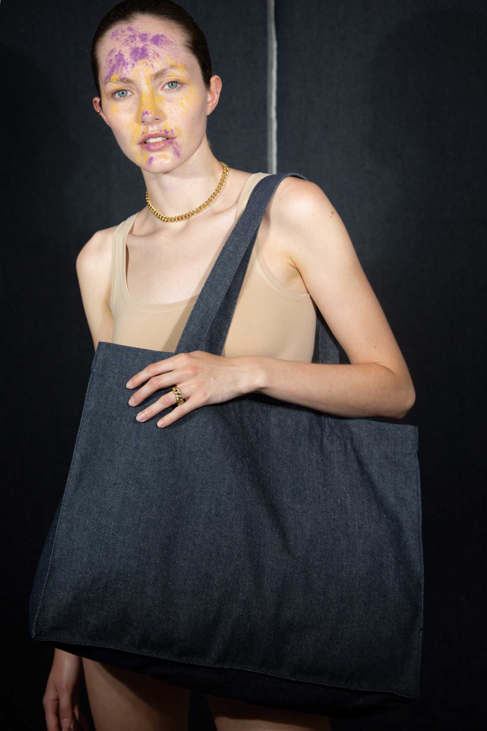  Ki-mood Bolsa de la compra vaquera grande