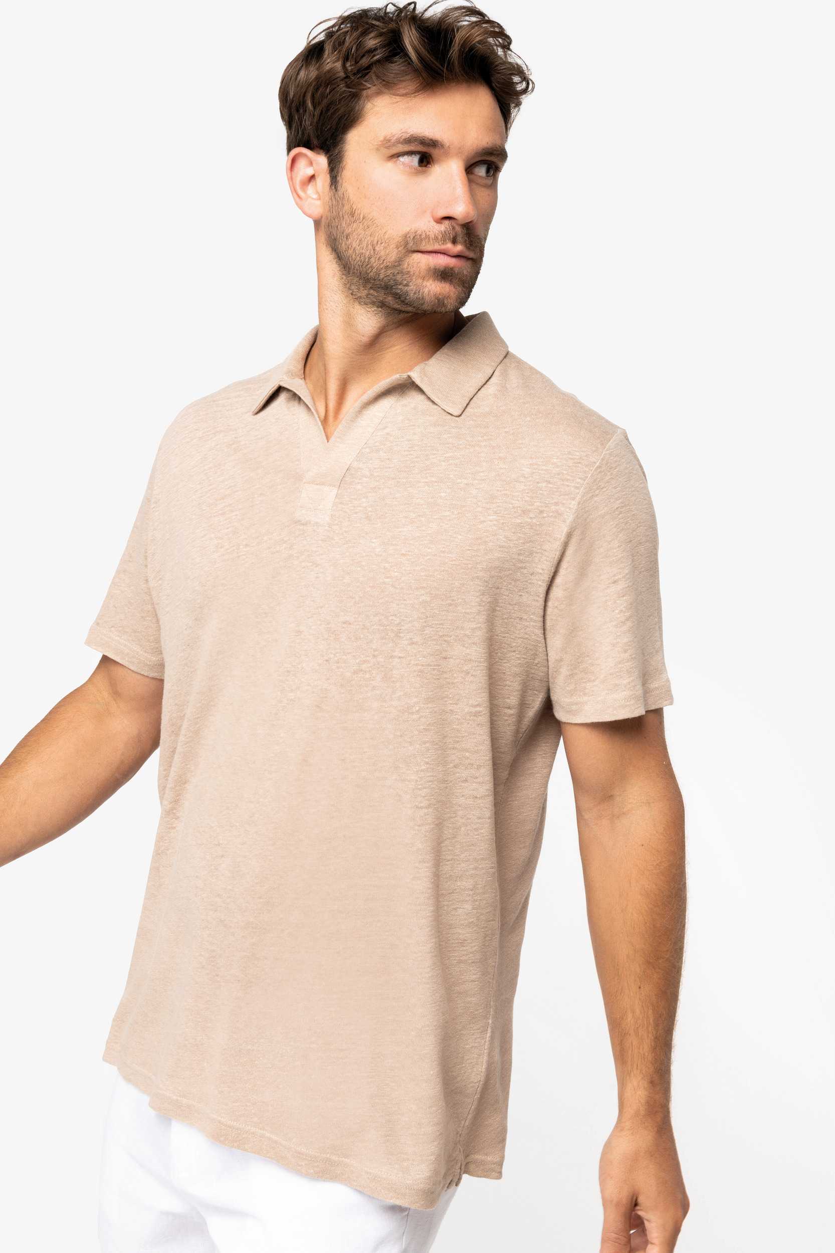  Native Spirit Polo de lino hombre