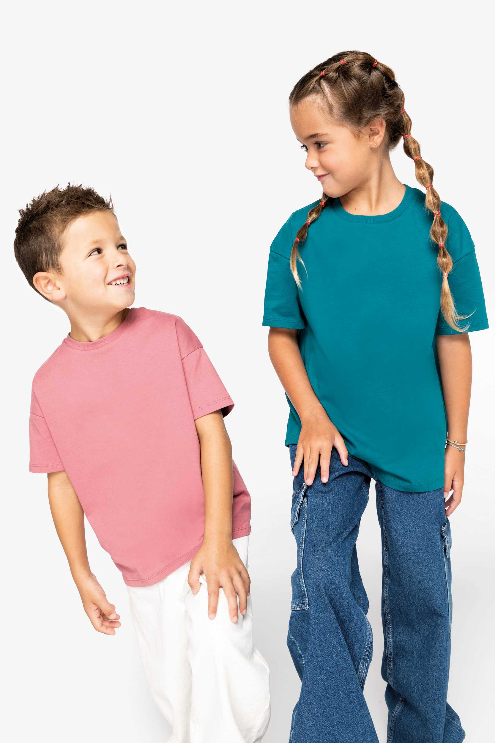  Native Spirit Camiseta ecorresponsable de hombros caídos infantil