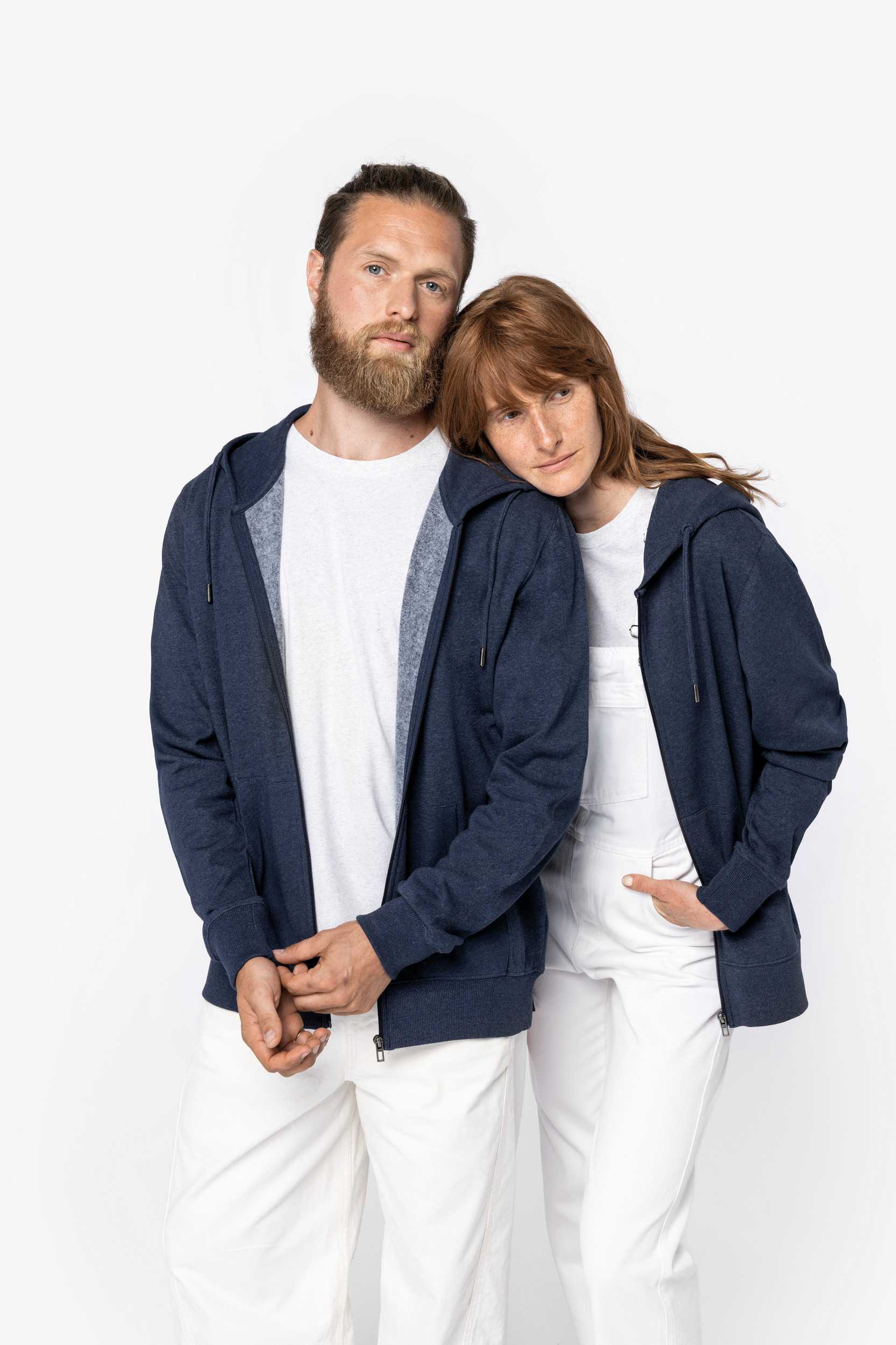  Native Spirit Sudadera ecorresponsable con cremallera reciclada unisex