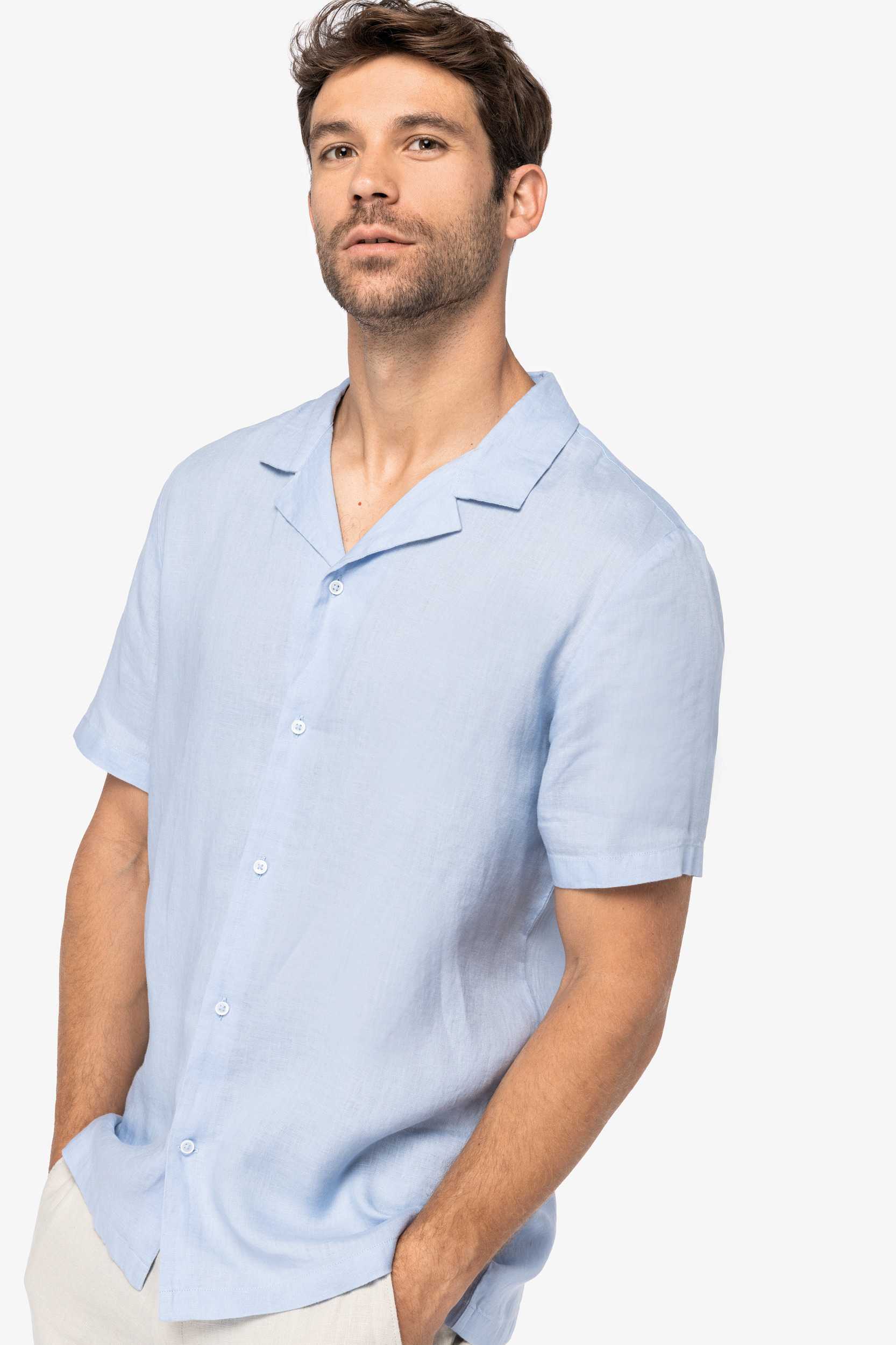  Native Spirit Camisa de lino hombre