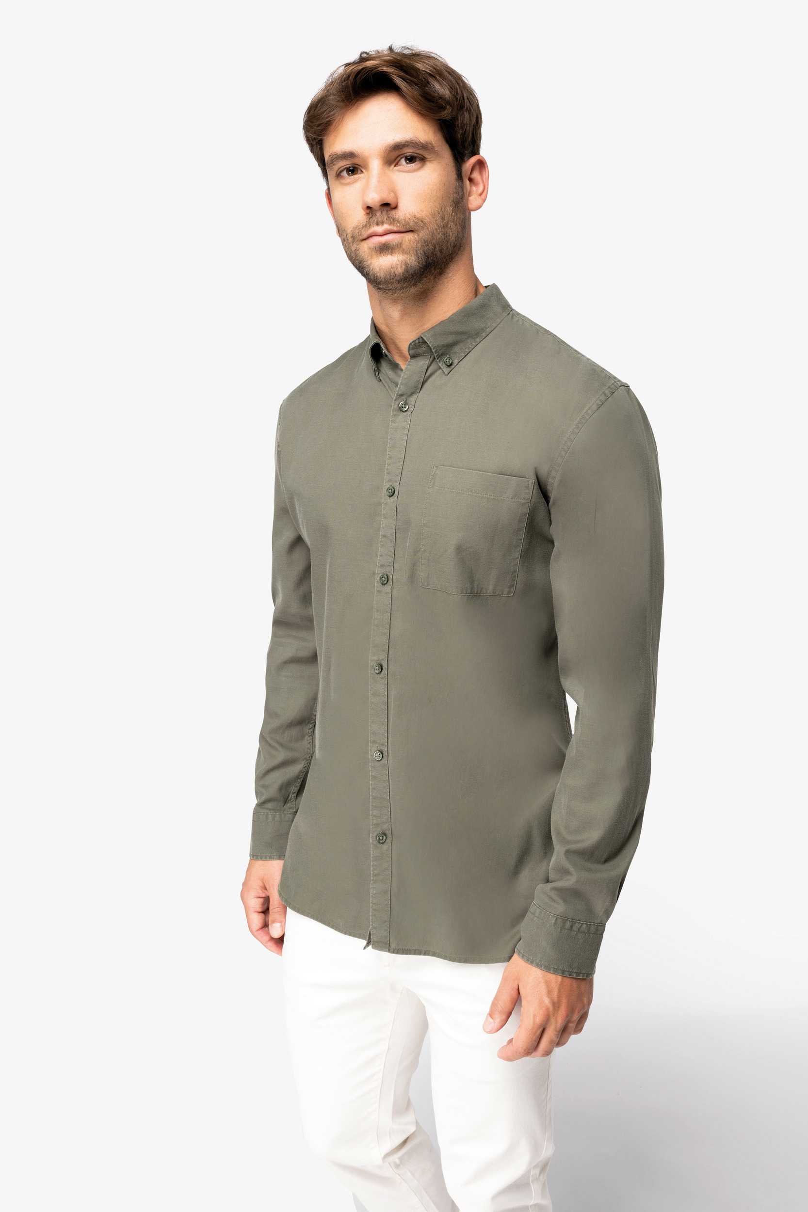  Native Spirit Camisa ecorresponsable de Lyocell y efecto lavado hombre