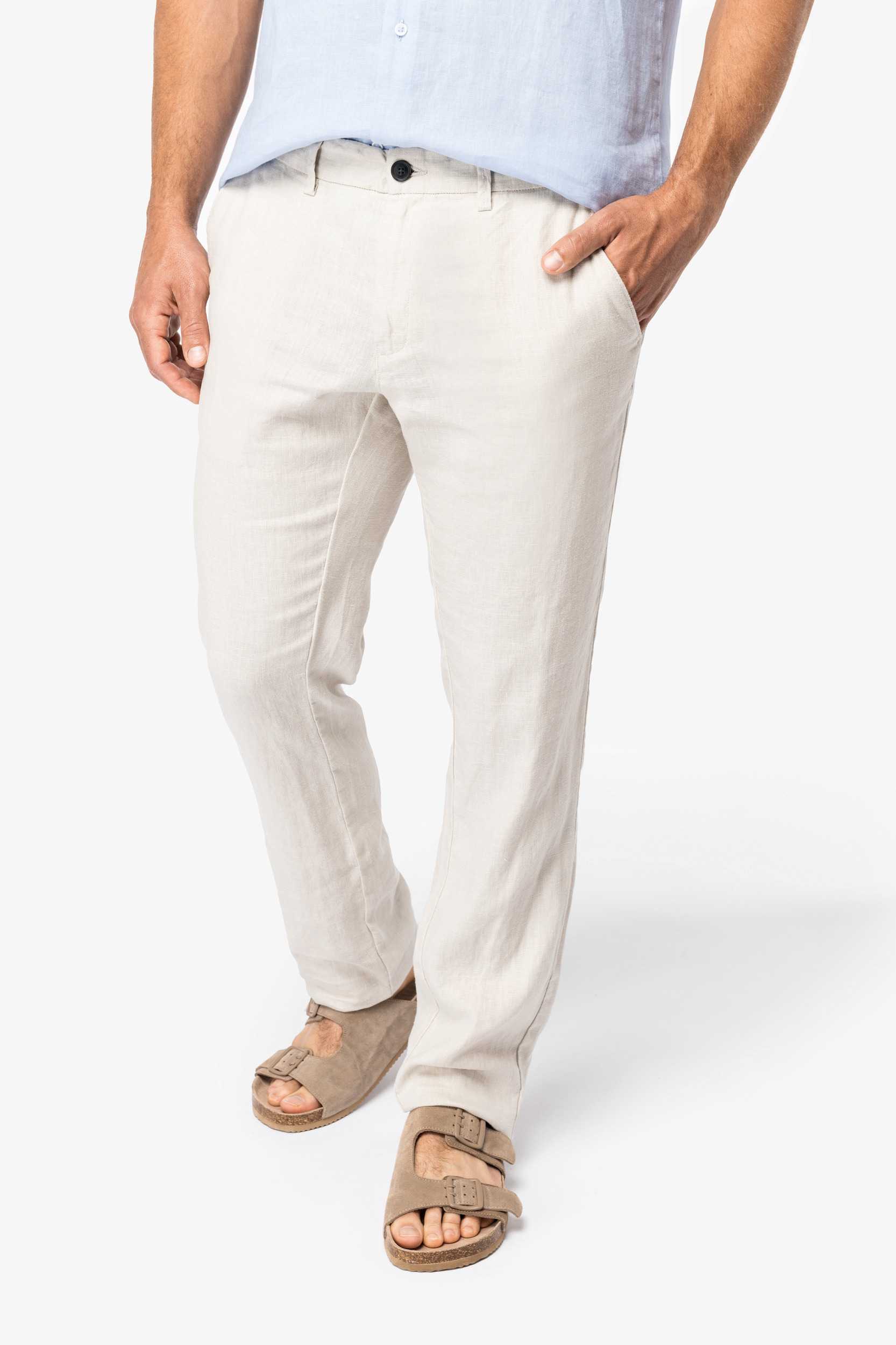  Native Spirit Pantalón de lino hombre