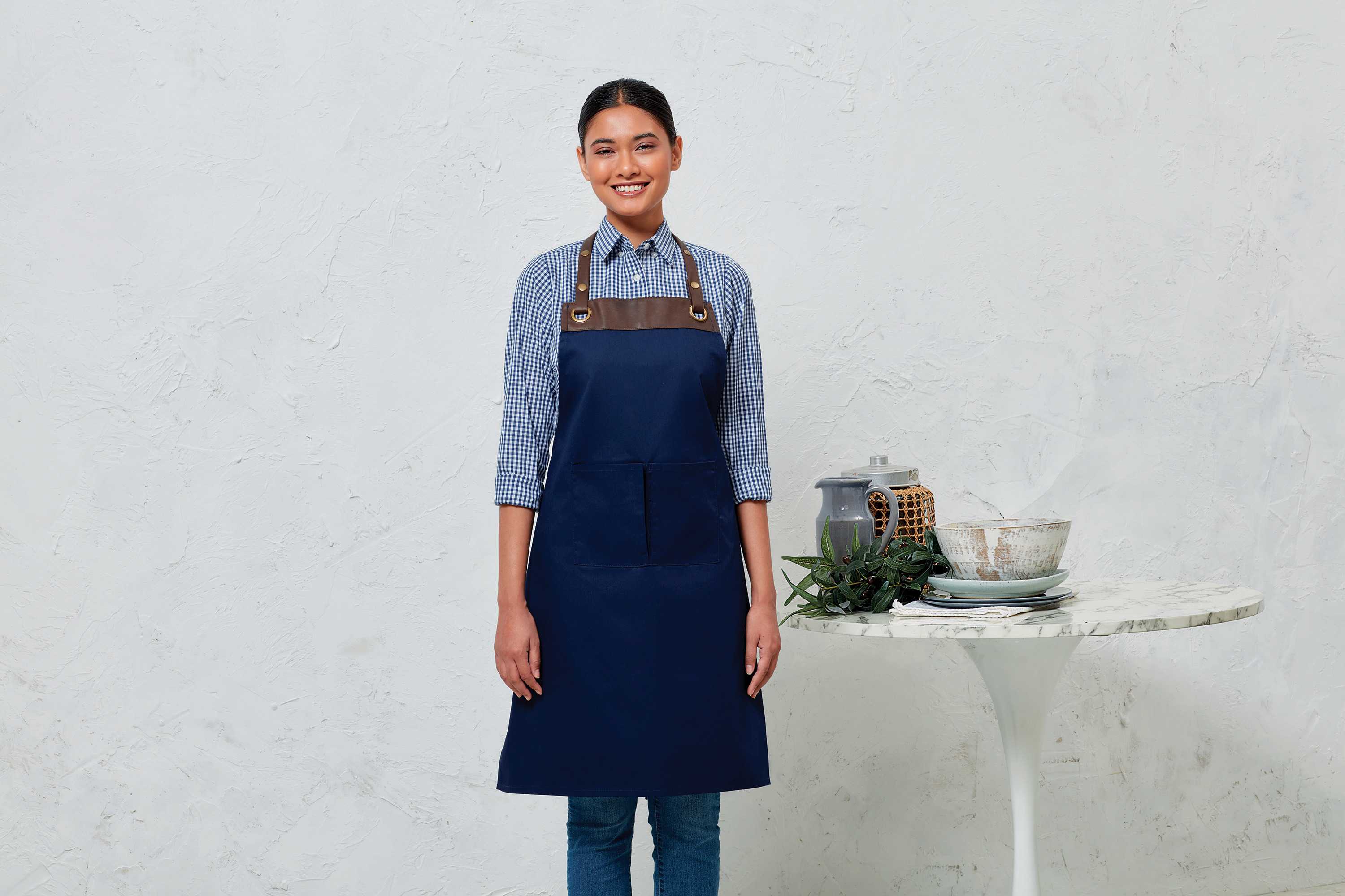  Premier Delantal tipo peto Espresso