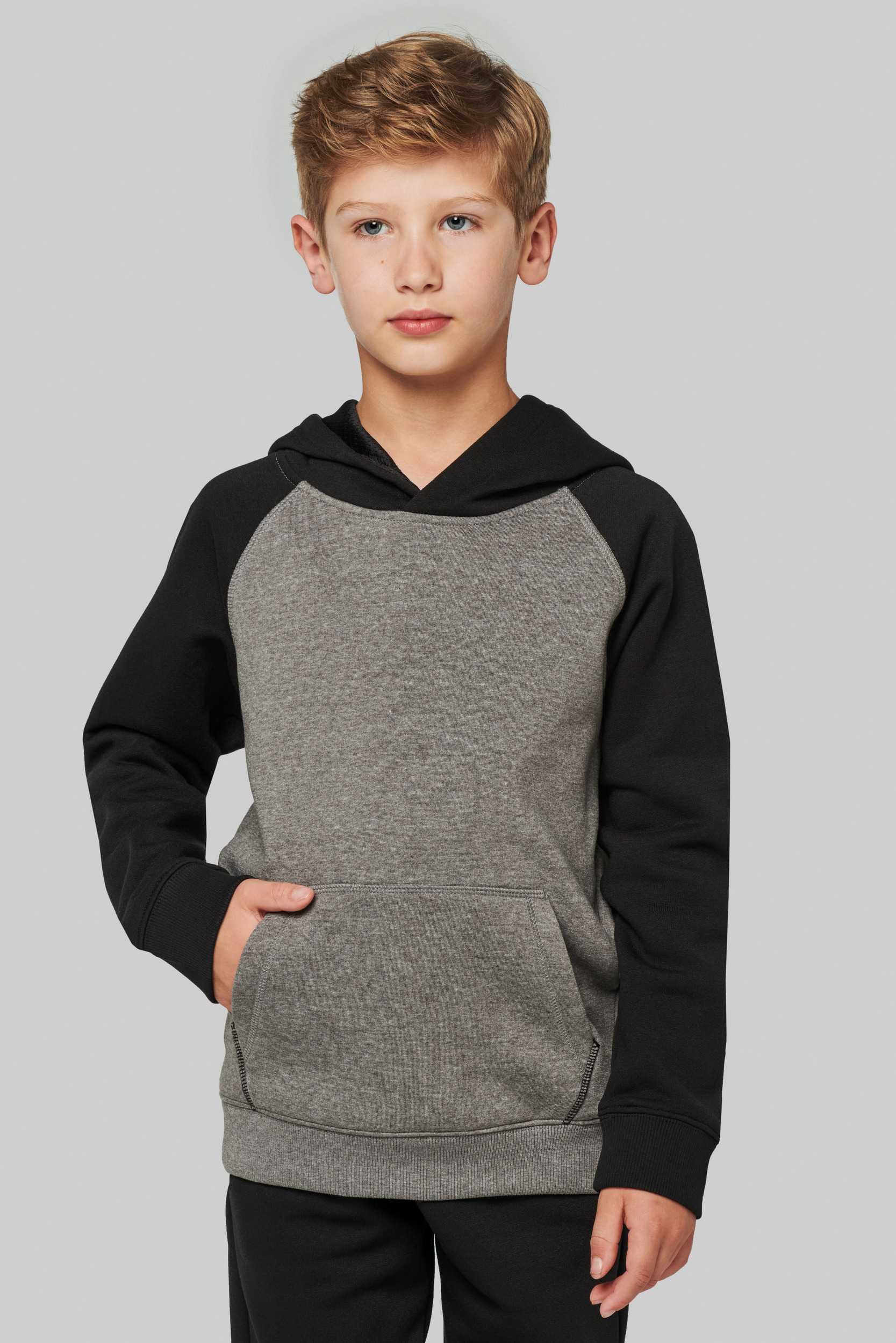  PROACT Sudadera bicolor con capucha para niños