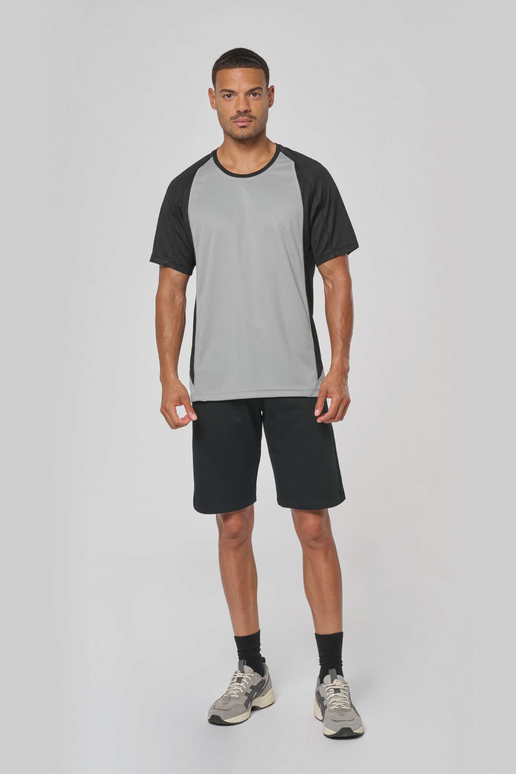  PROACT Camiseta deportiva bicolor manga corta unisex