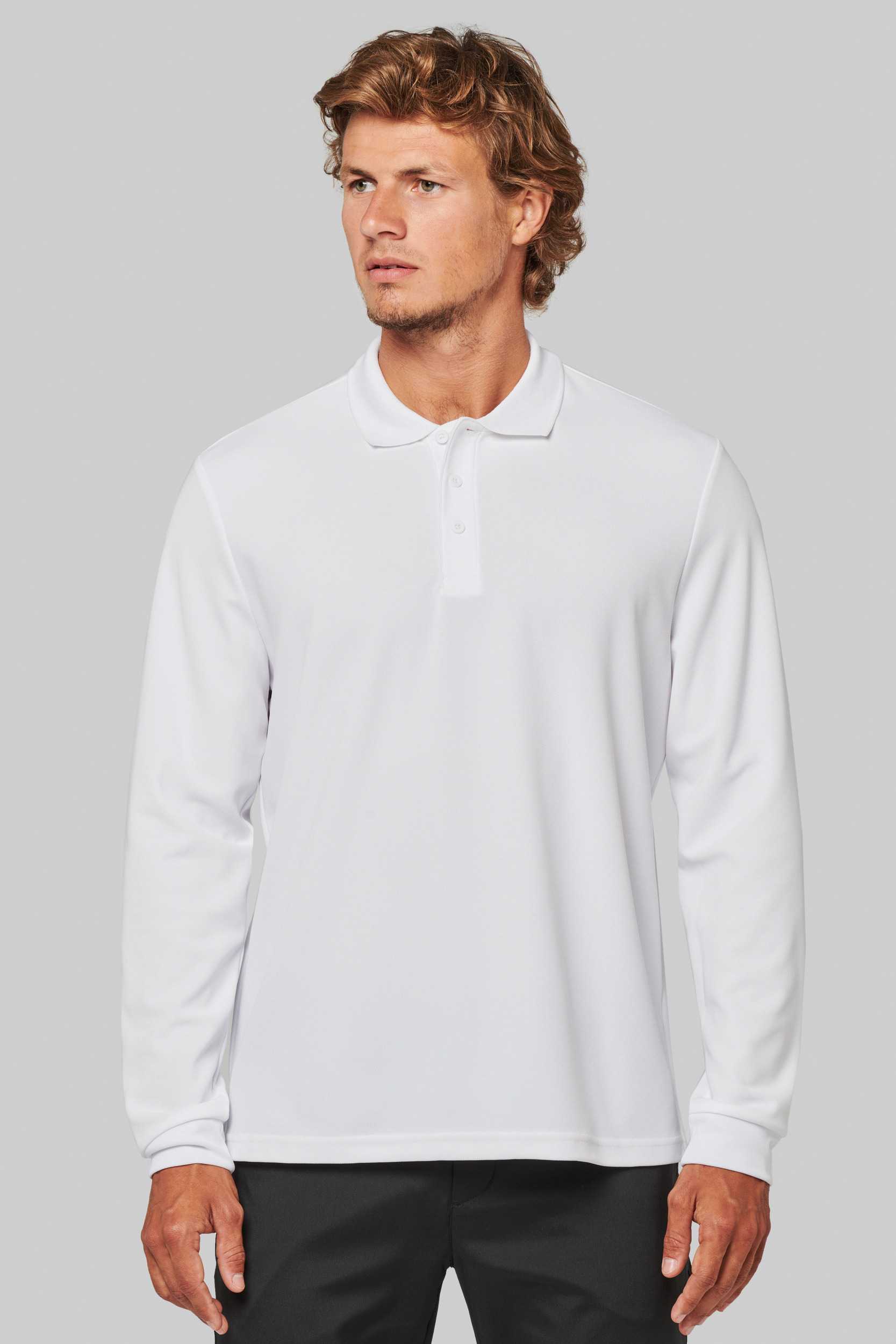Polo Cool Plus® manga larga unisex
