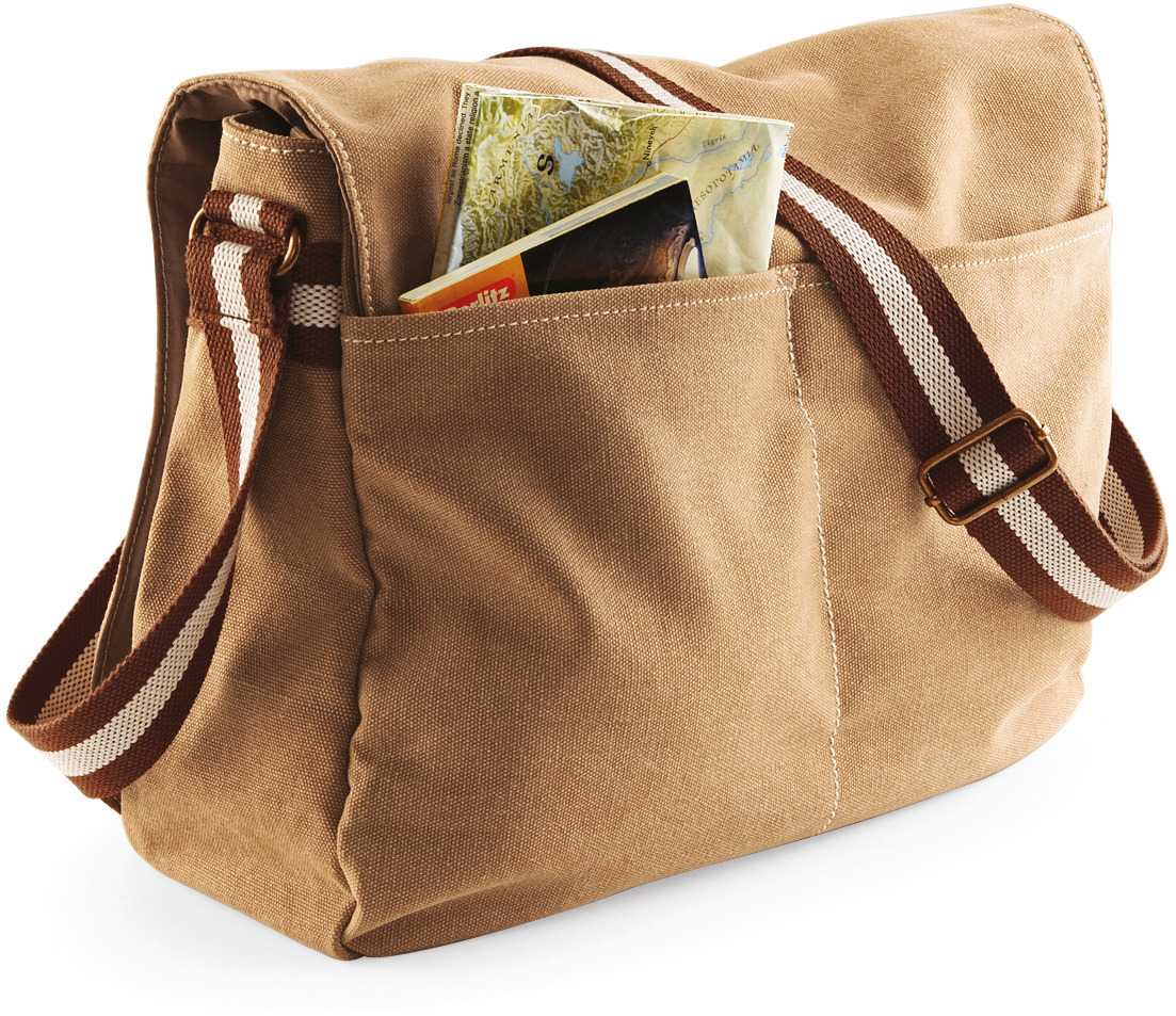  Quadra Bolsa mensajero canvas estilo vintage