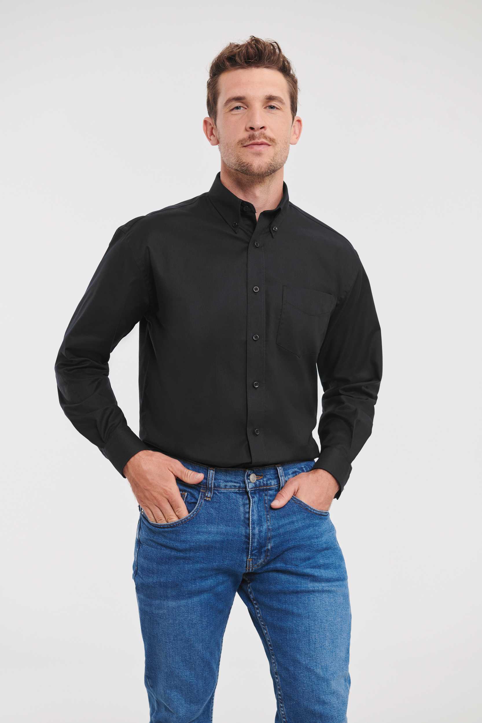  Russell Europe Camisa Oxford manga larga hombre