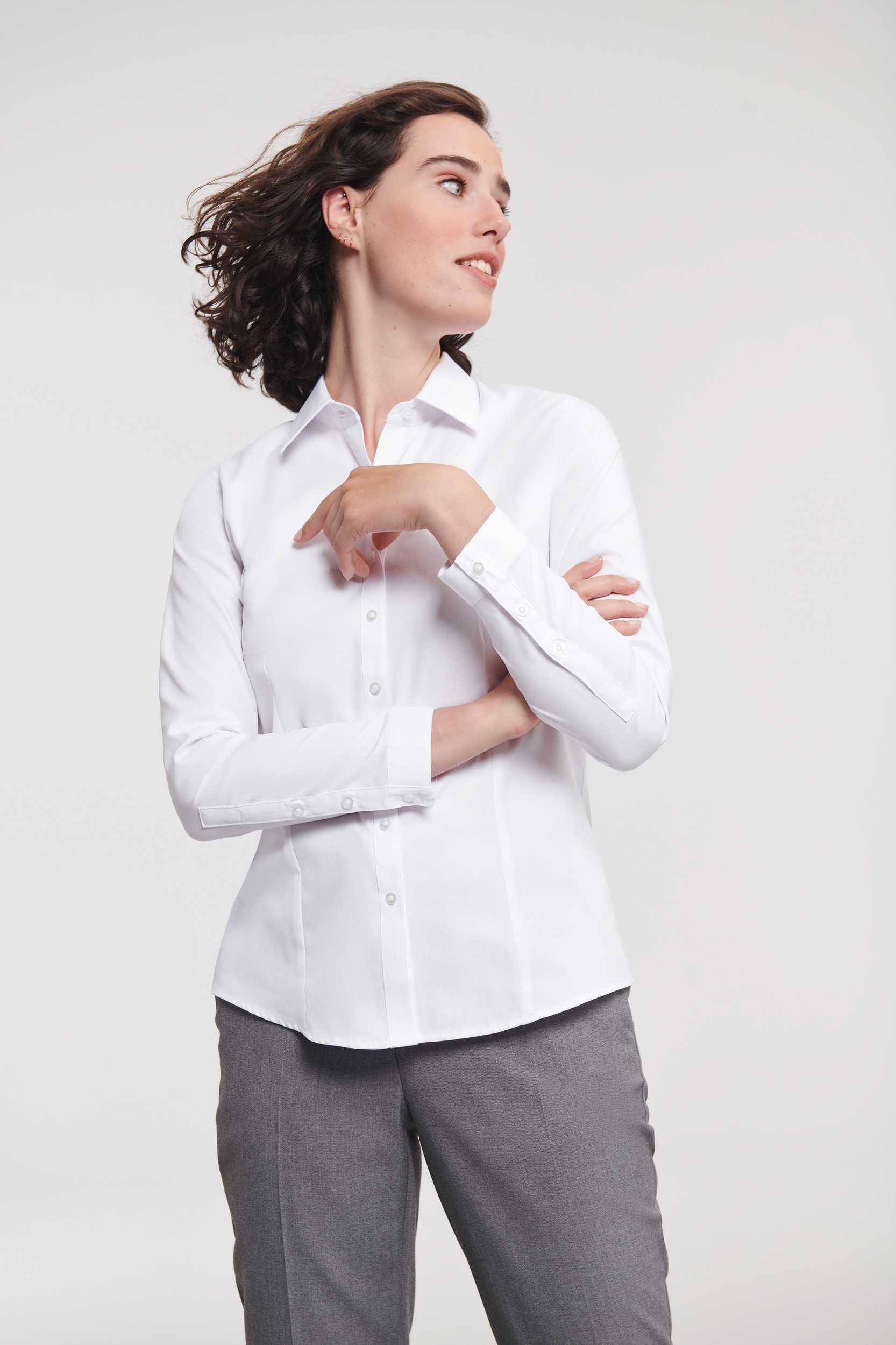  Russell Europe Camisa Espiga manga larga mujer