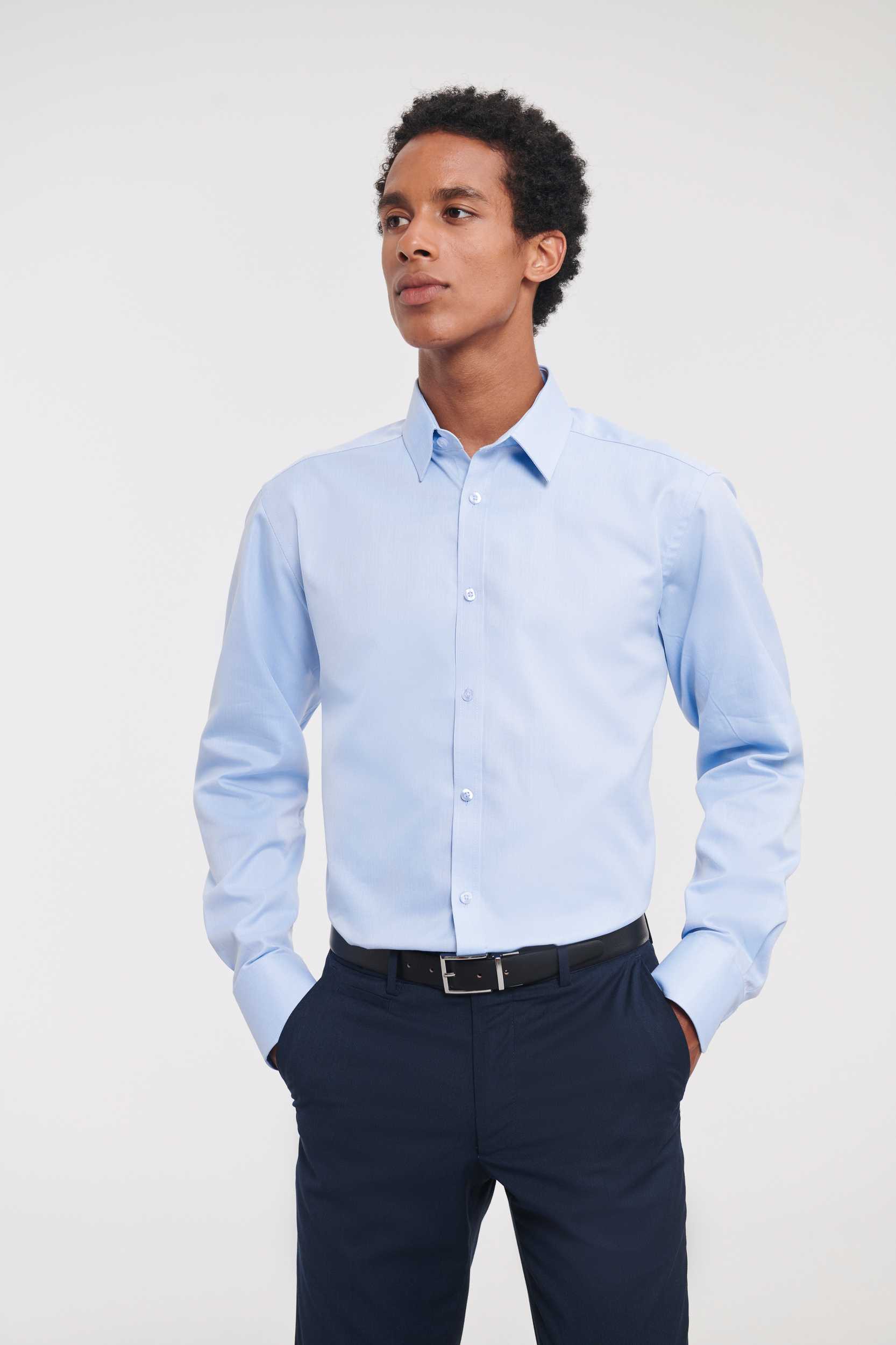  Russell Europe Camisa Espiga manga larga hombre
