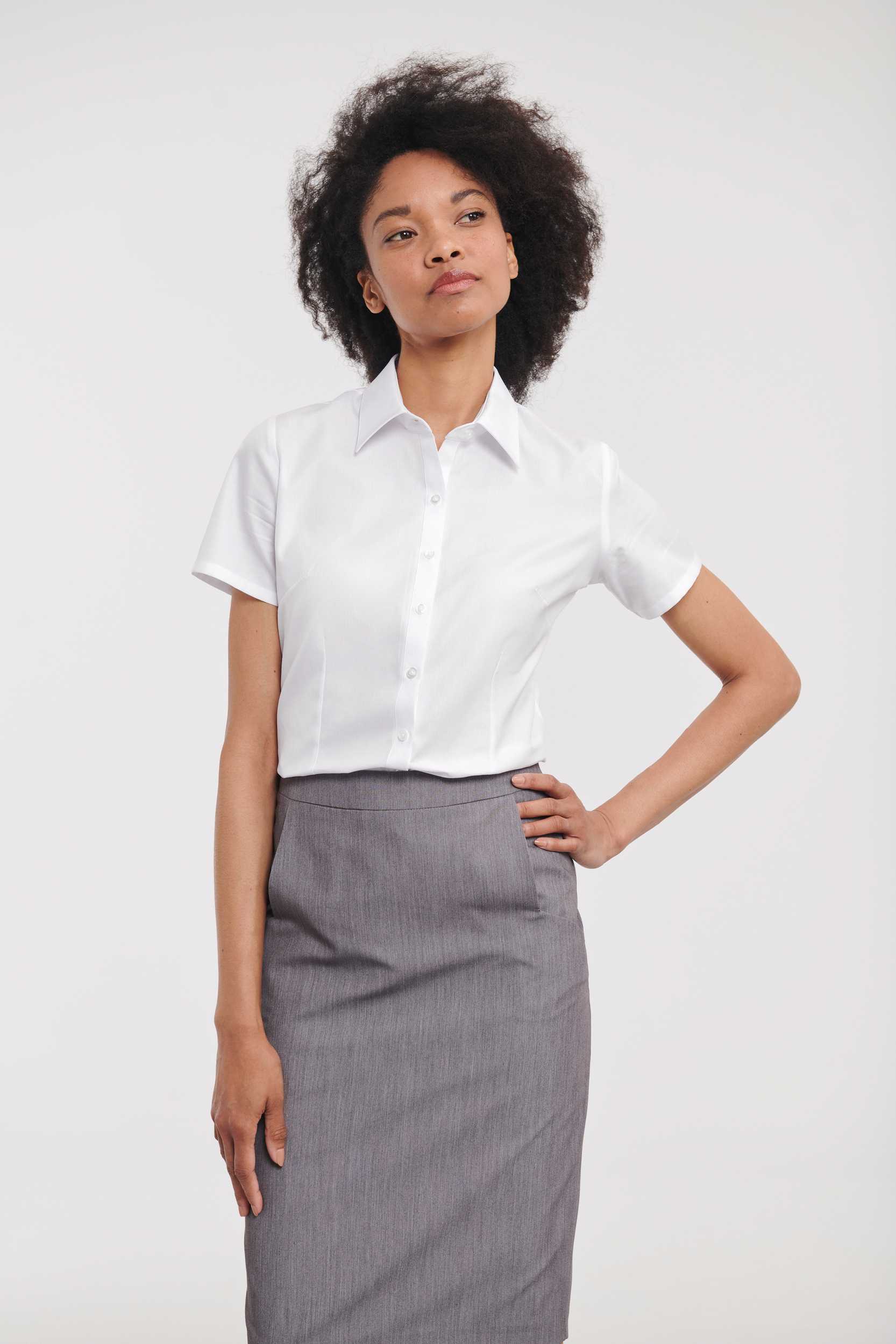  Russell Europe Camisa Espiga manga corta mujer