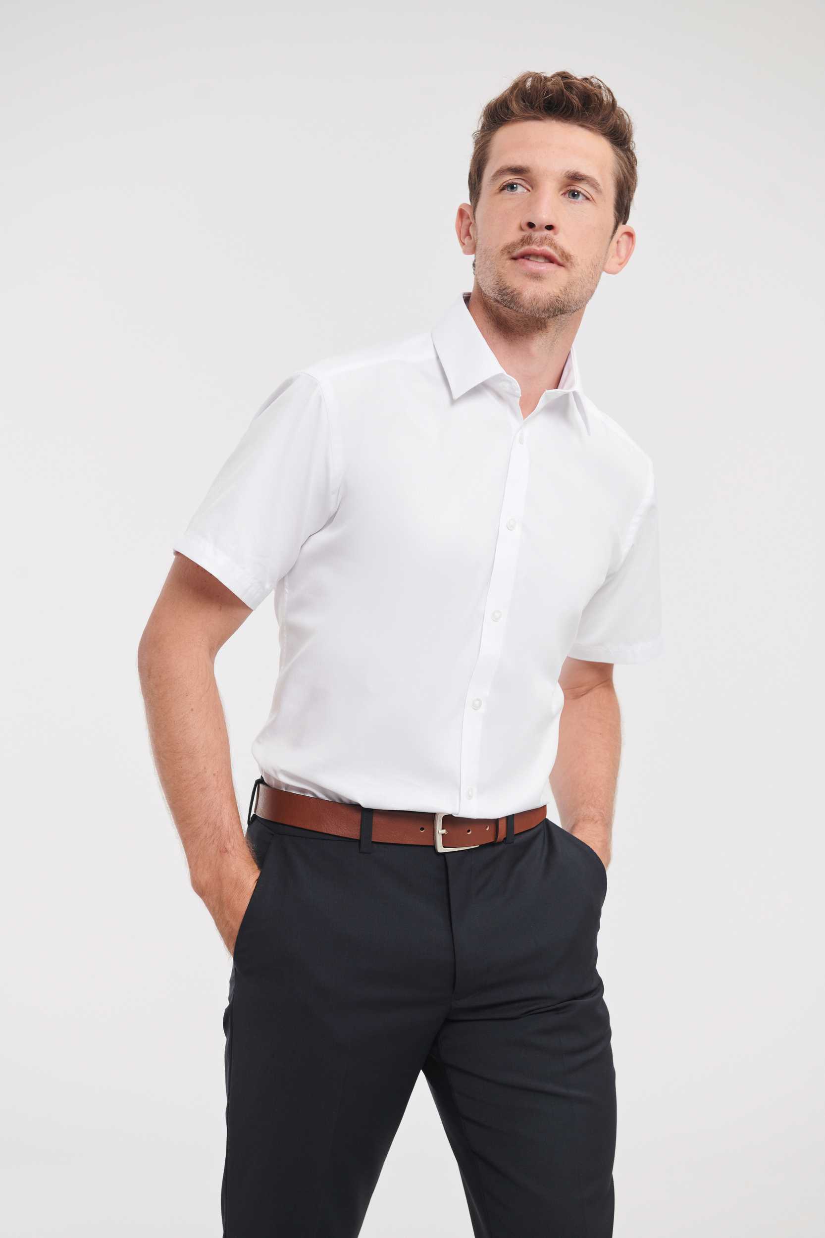  Russell Europe Camisa Espiga manga corta hombre