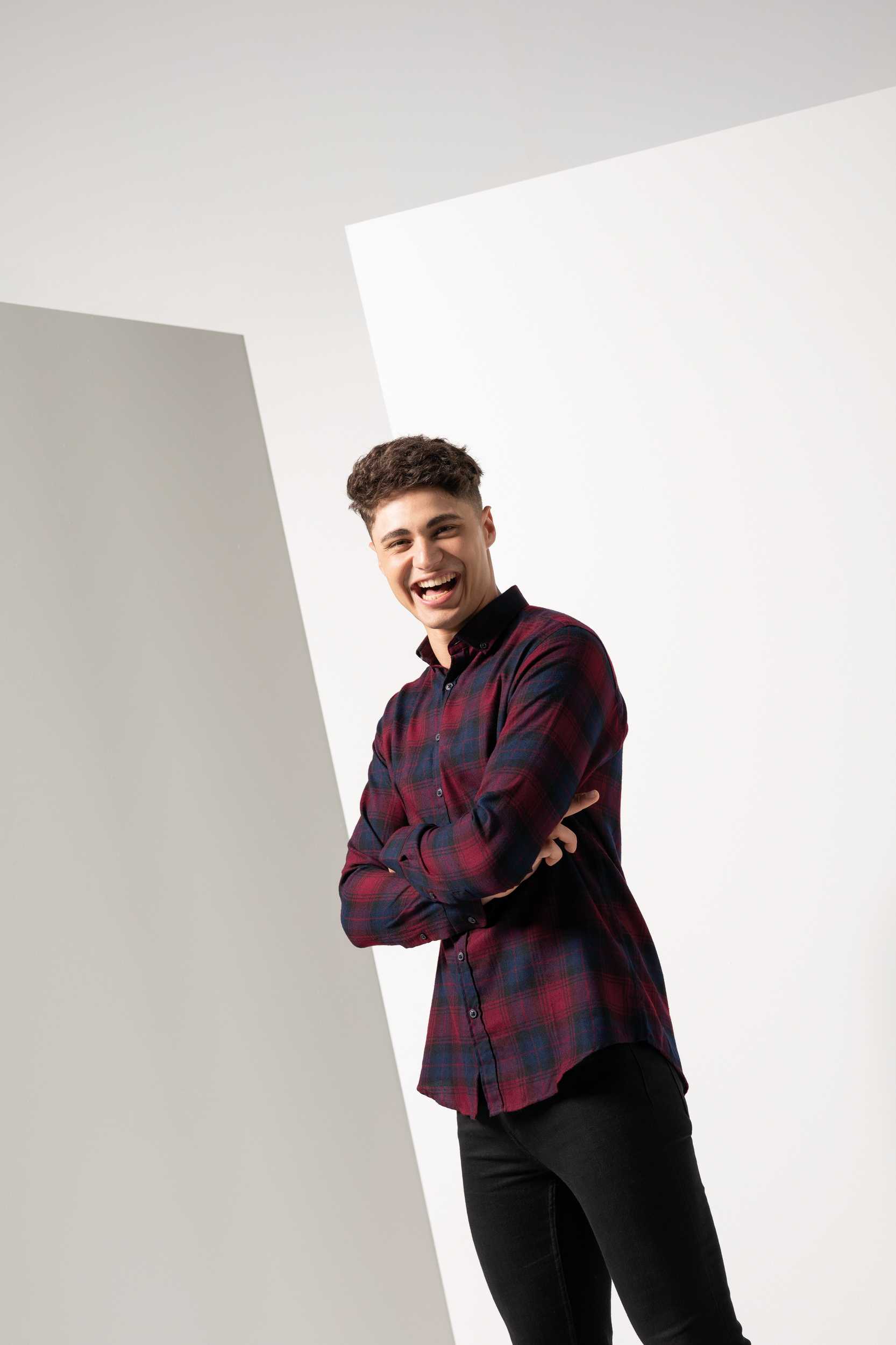  Skinni Fit Camisa A Cuadros