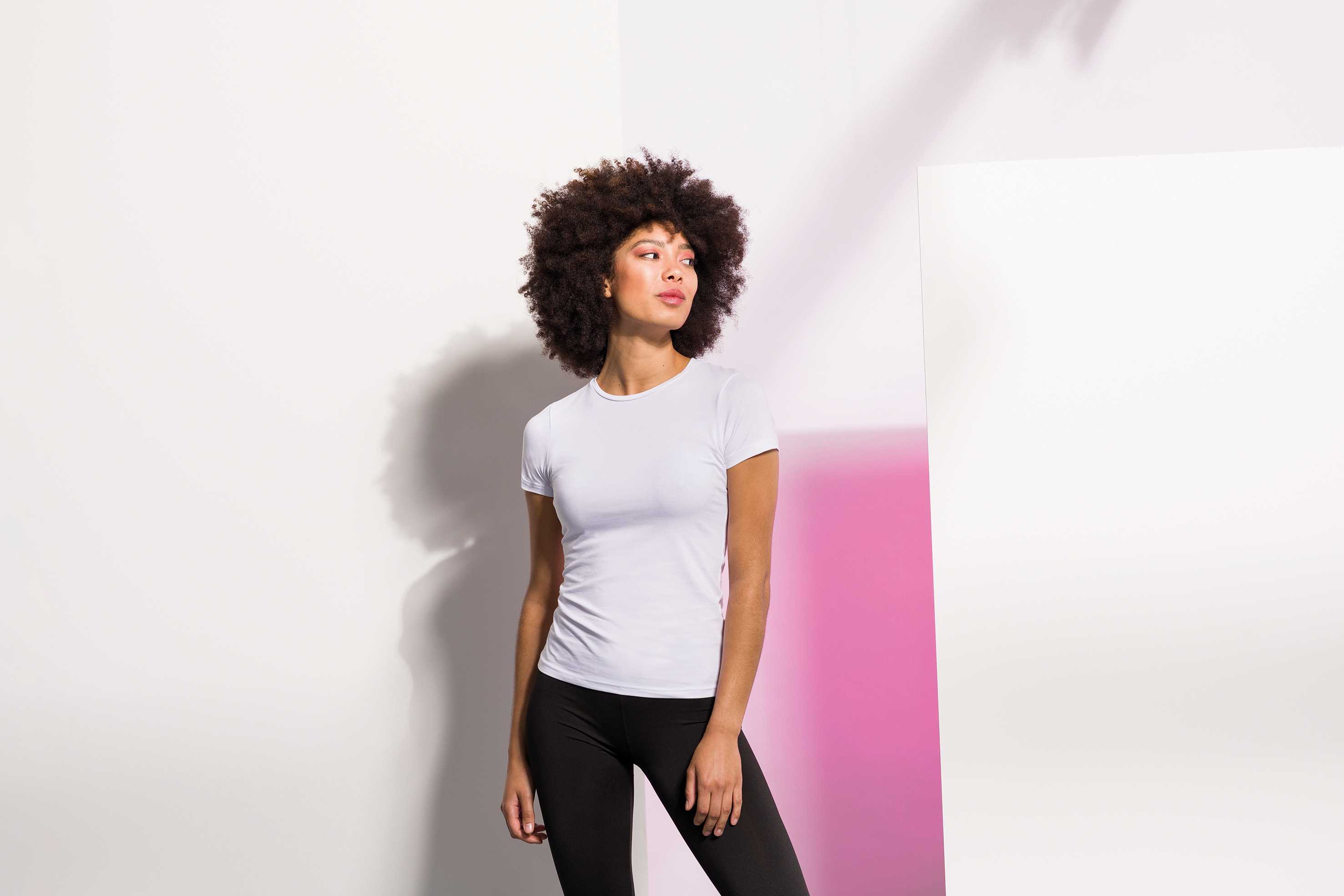  Skinni Fit Camiseta Feel Good cuello redondo mujer