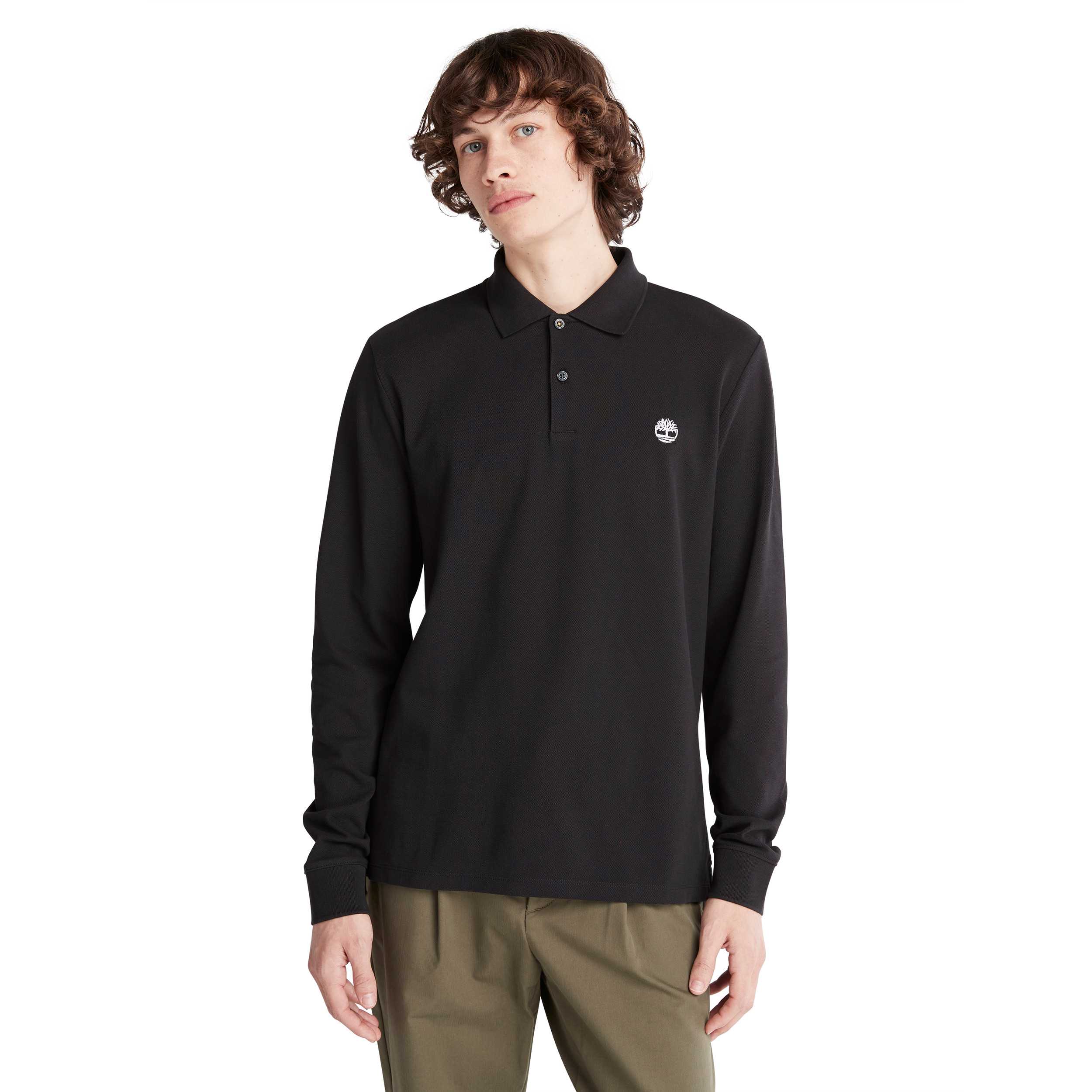  Timberland Polo slim LS de piqué