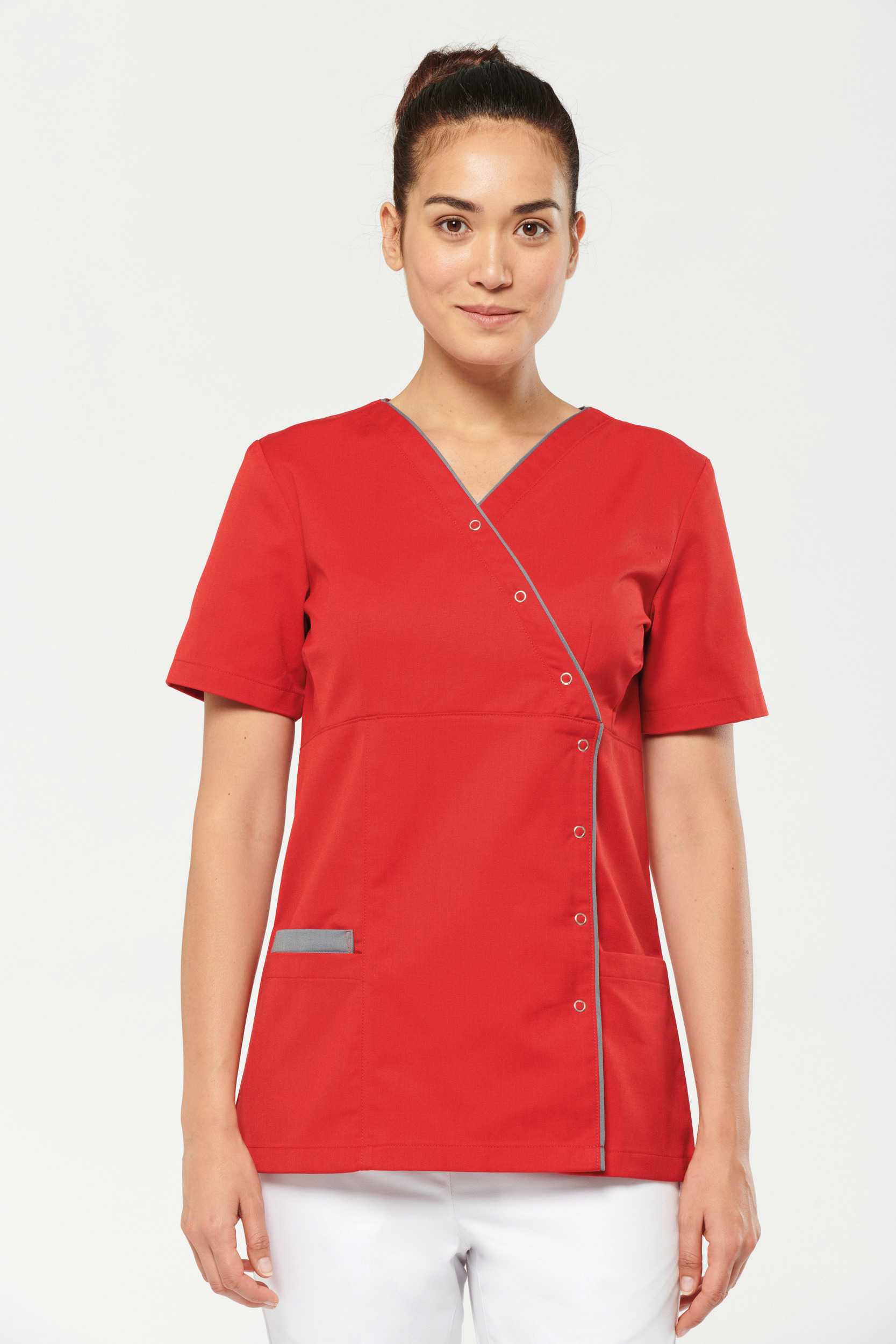  WK. Designed To Work Blusa polialgodón con botones a presión mujer