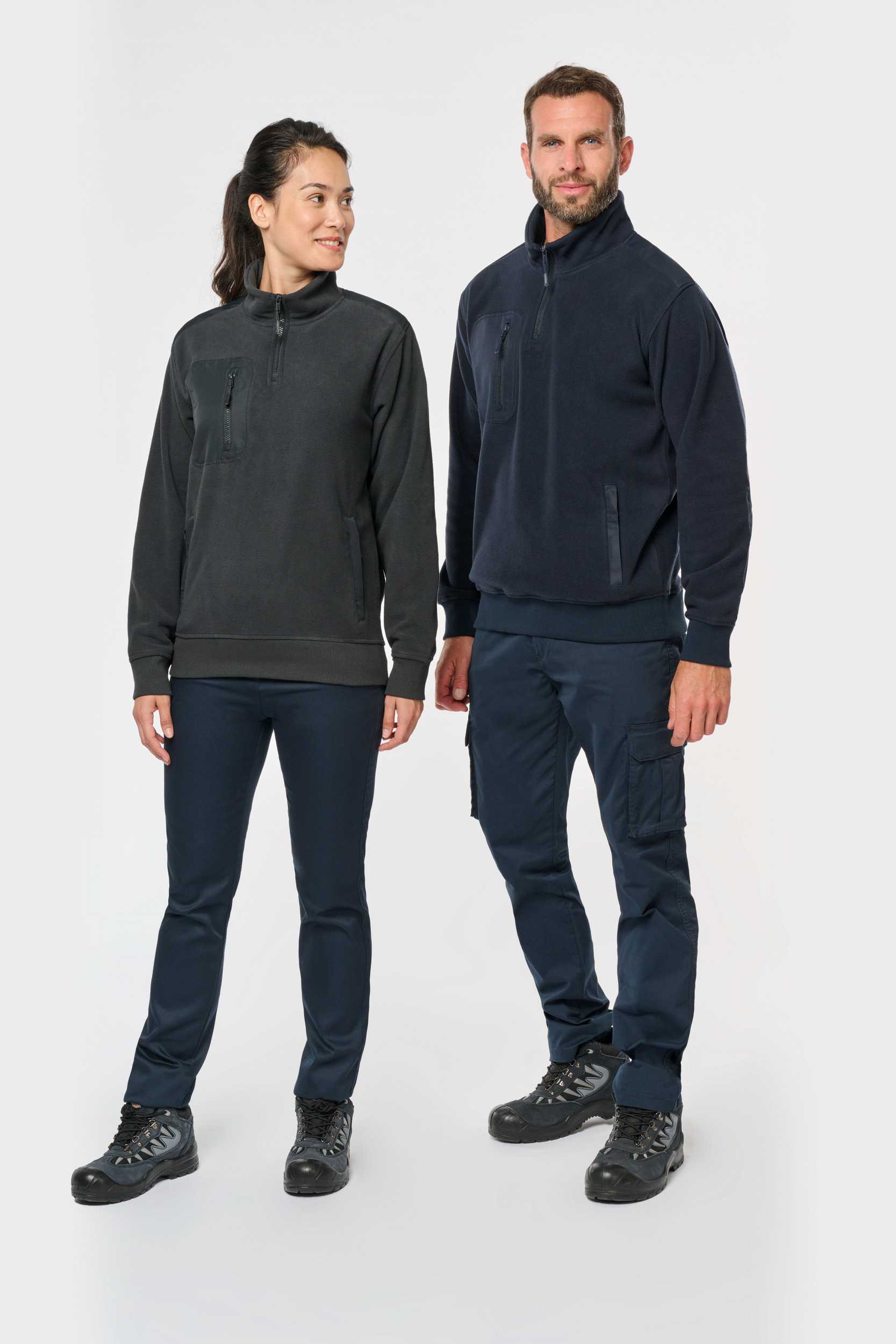  WK. Designed To Work Polar 1/4 cremallera ecorresponsable unisex