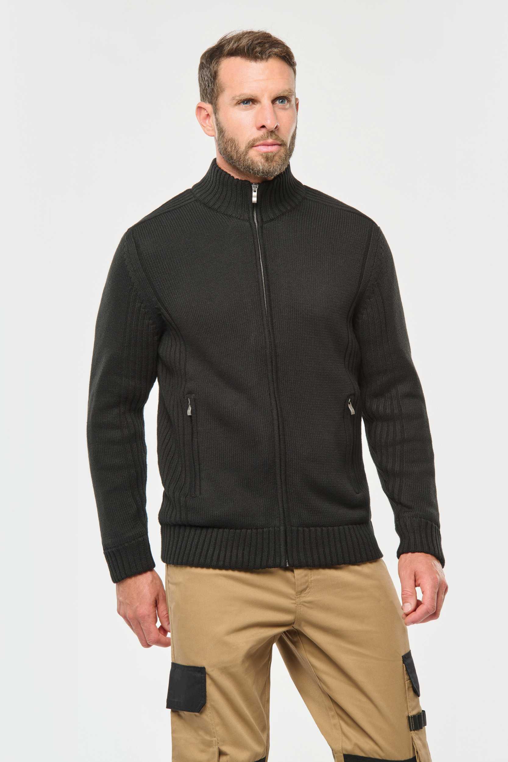  WK. Designed To Work Cárdigan con forro polar hombre