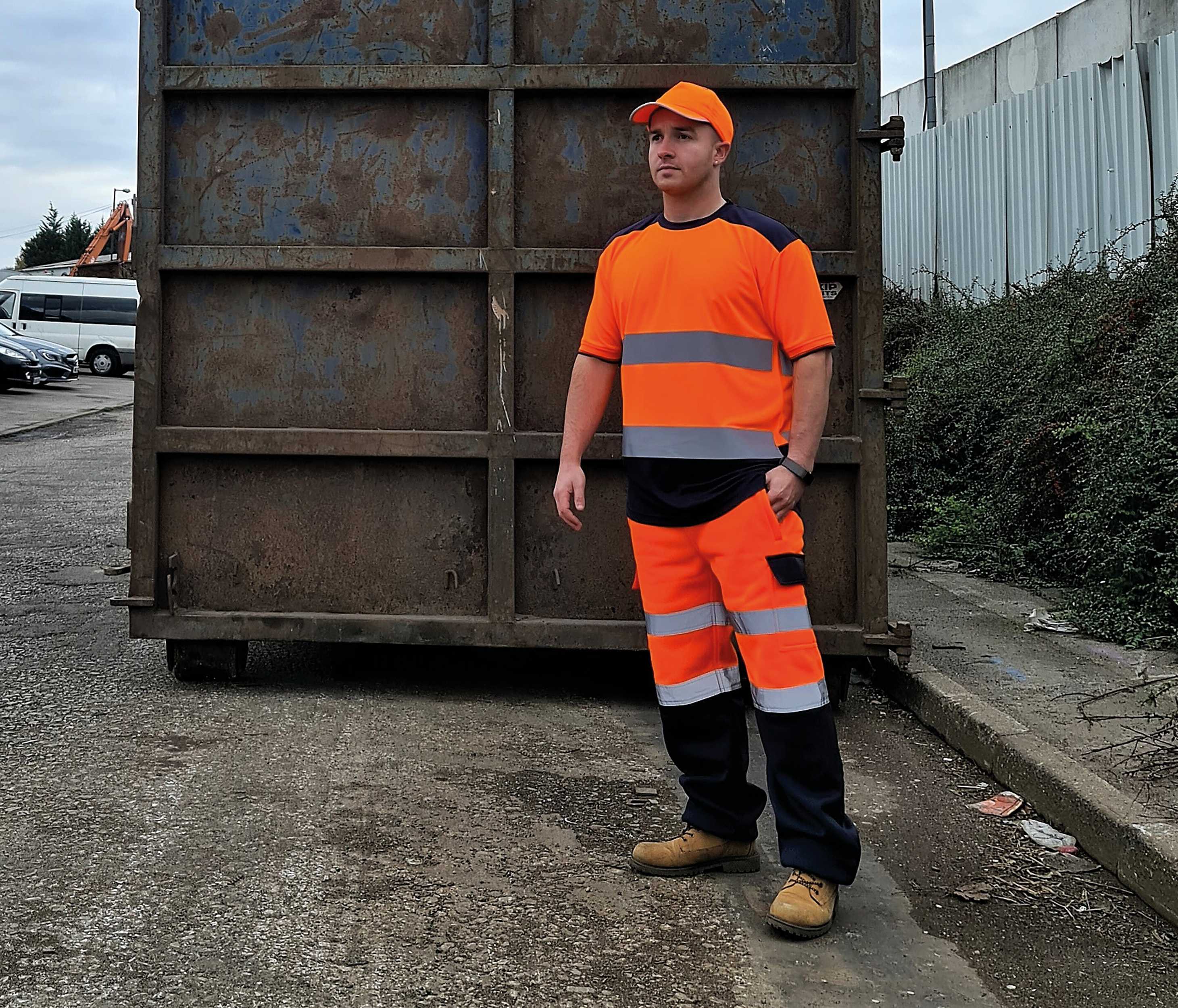  Yoko Camiseta bicolor Hi-vis