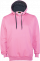 SUDADERA CAPUCHA BASIC FUCSIA/NEGRO CL
