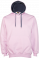 SUDADERA CAPUCHA BASIC ROSA/AZULON VIGORE BY