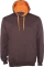 SUDADERA CAPUCHA MADRID CHOCOLATE/NARANJA 58