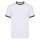 Camiseta manga corta, contraste en cuello y mangas Ringer-t Blanco/negro