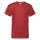 Camiseta manga corta de cuello pico Value cuello v Rojo