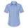 Camisa mujer manga corta. Popelina de mujer manga corta Azul medio