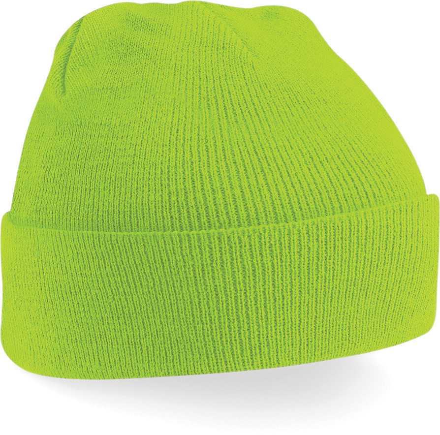 Gorro Original - borde vuelto Lime Green