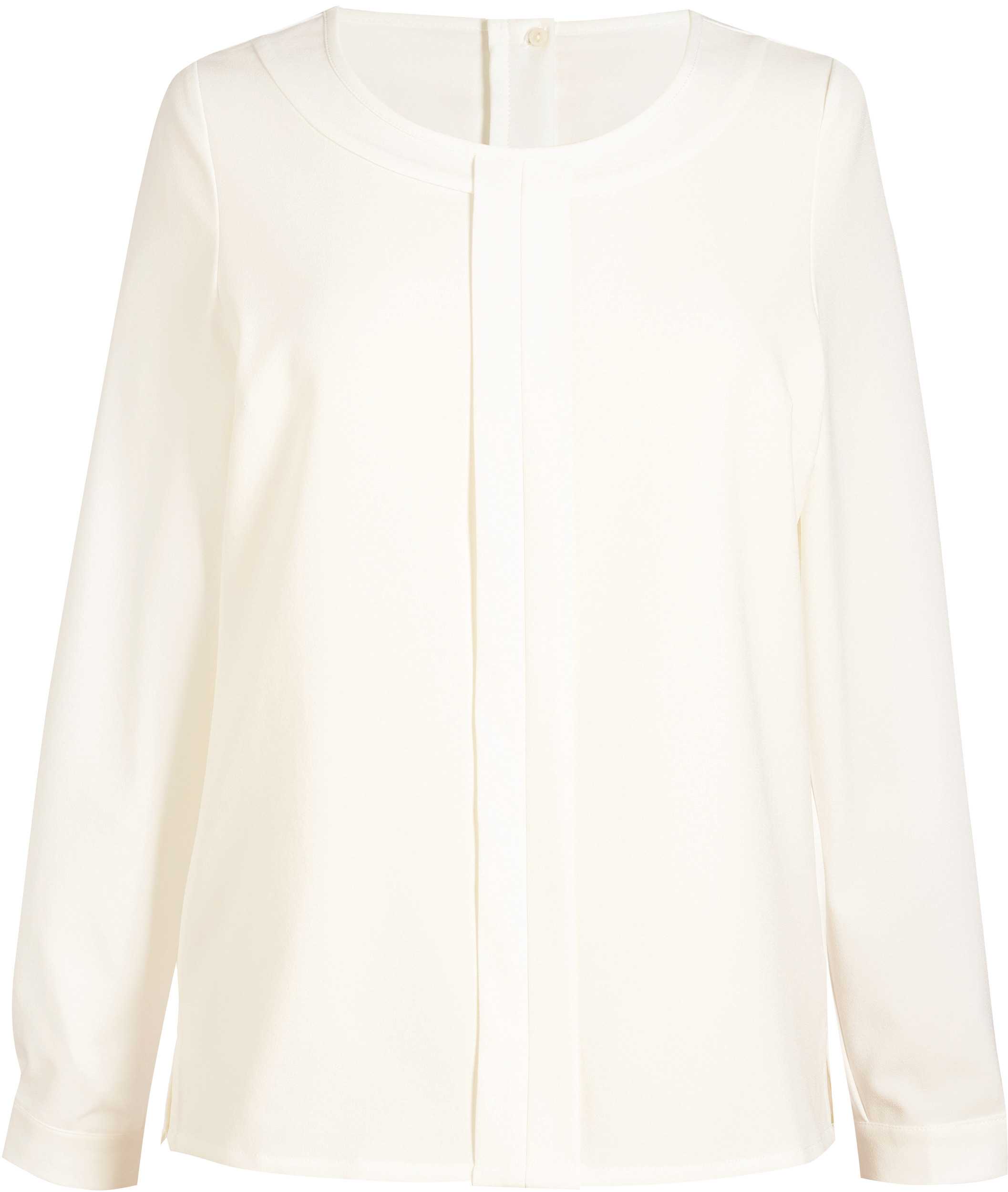 Blusa Riola de crêpe de China Cream