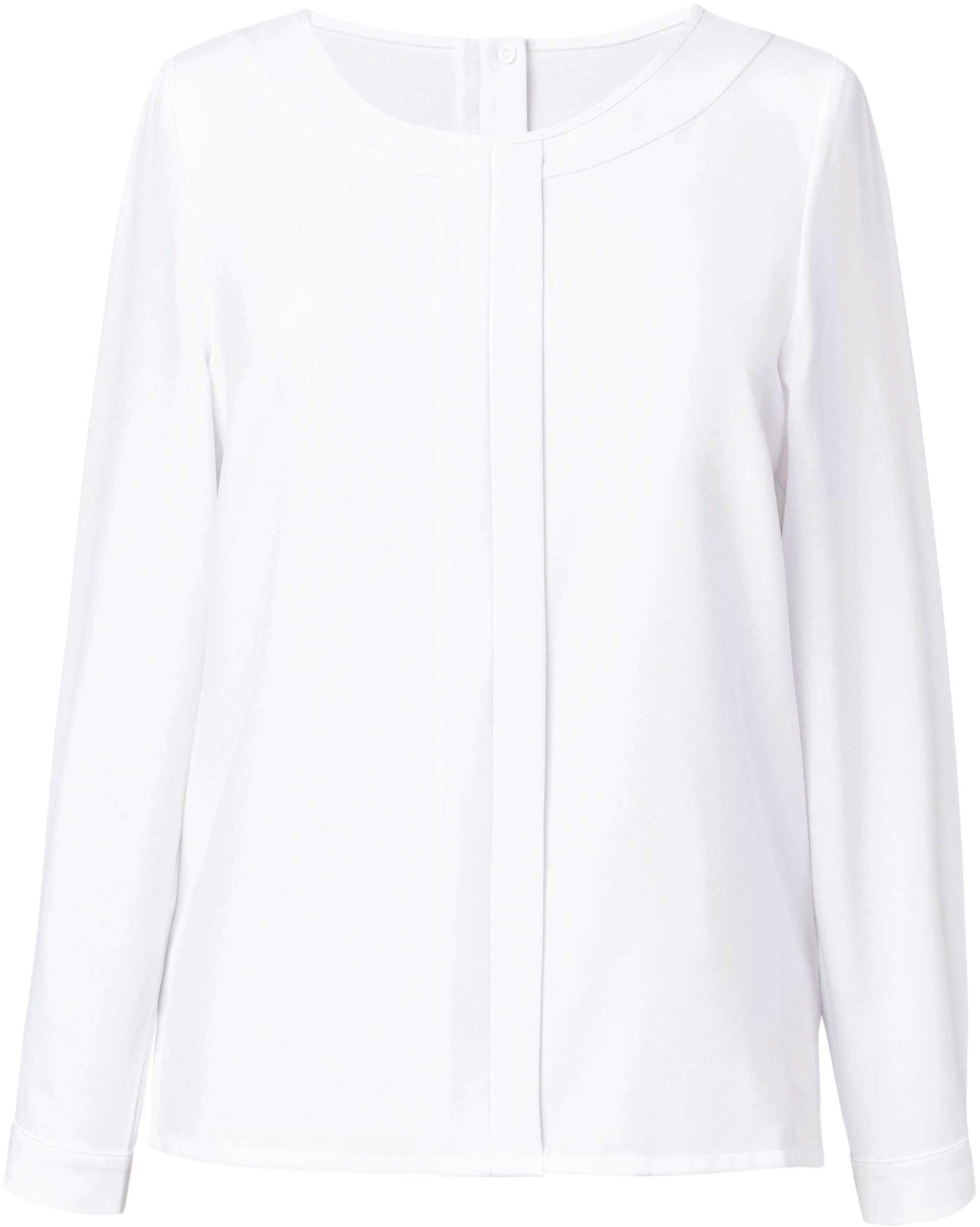 Blusa Riola de crêpe de China White