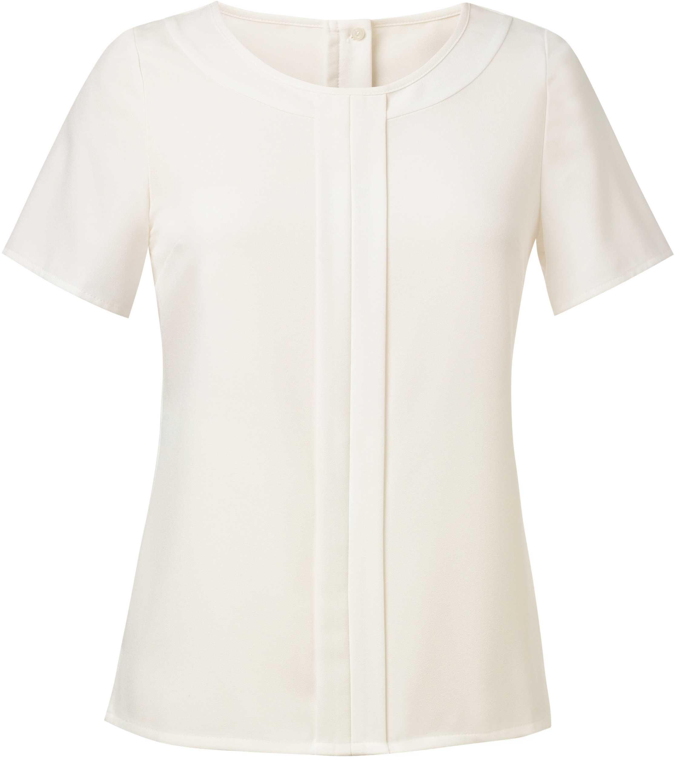 Blusa Felina de crêpe de China White