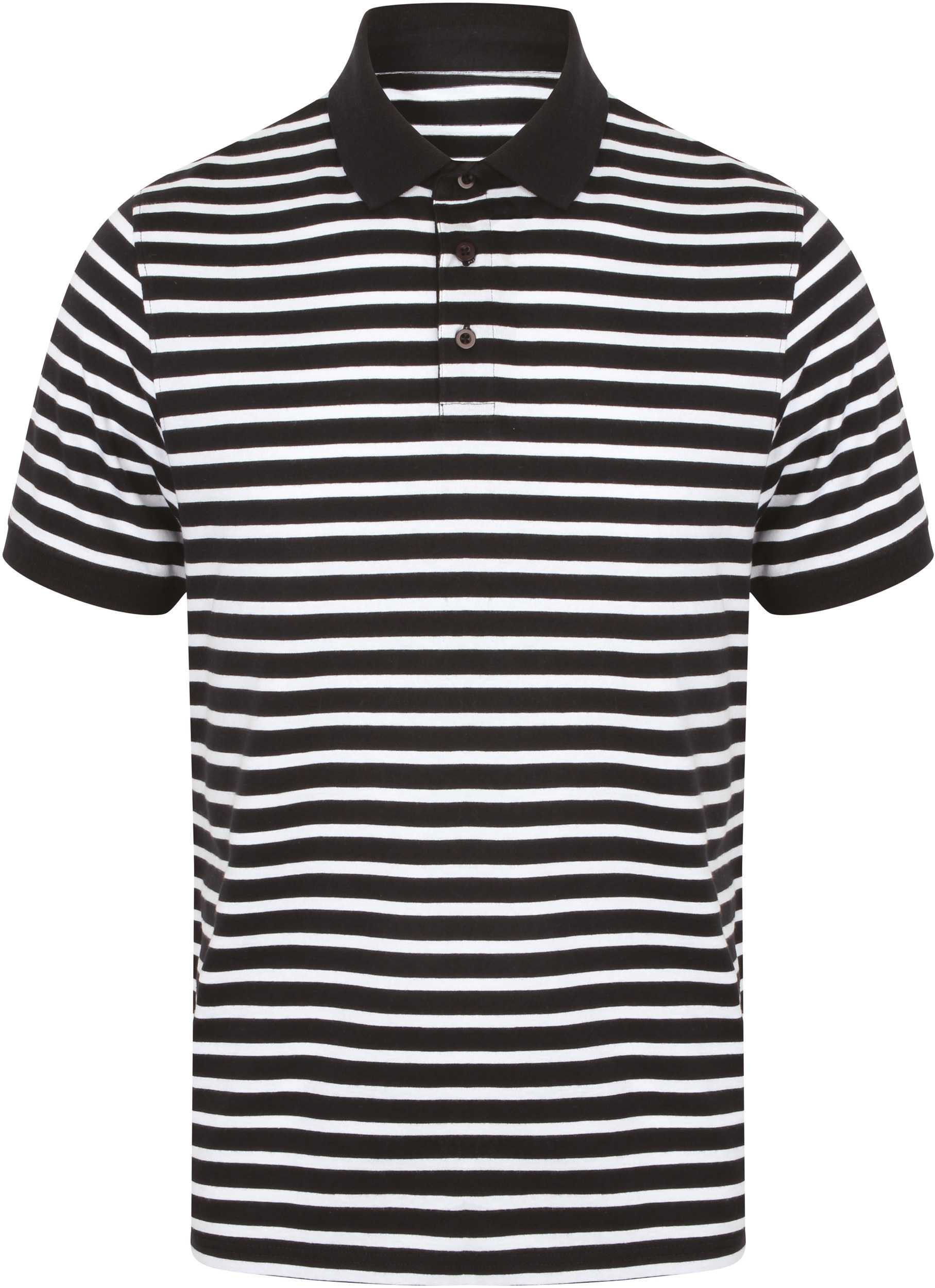 Polo jersey a rayas Navy / White