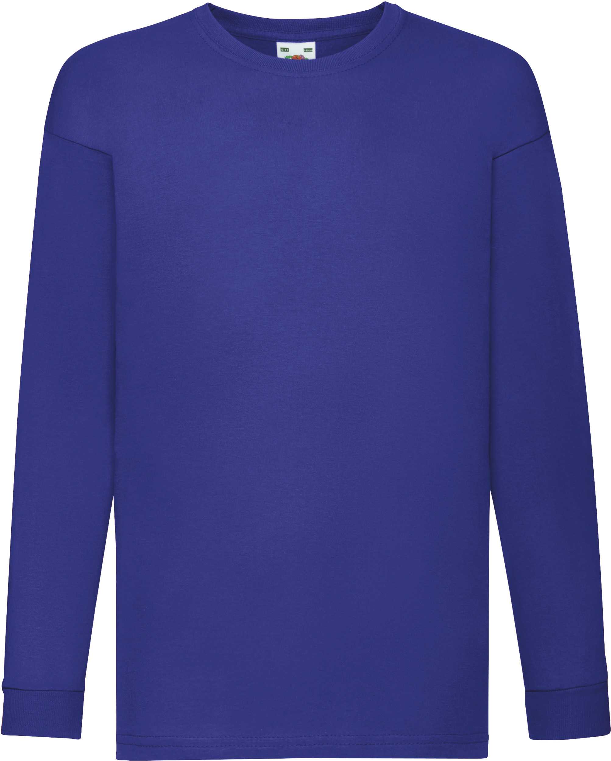 Camiseta Valueweight manga larga niños (61-007-0) Royal Blue