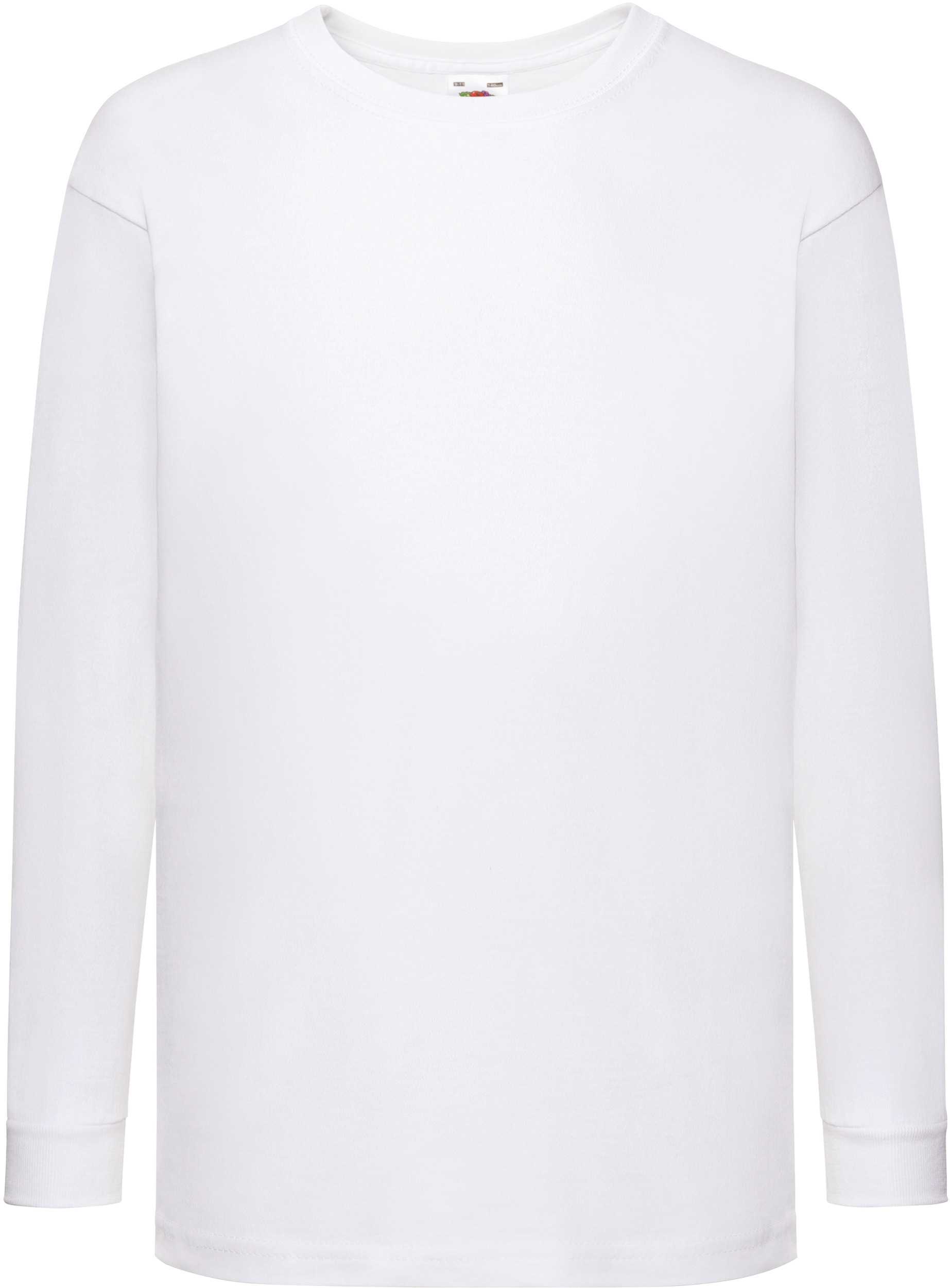 Camiseta Valueweight manga larga niños (61-007-0) White