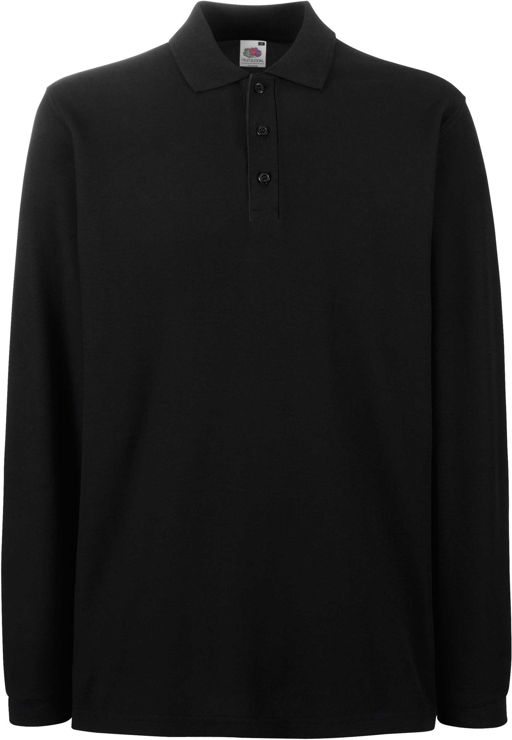 Polo Premium manga larga (63-310-0) Black
