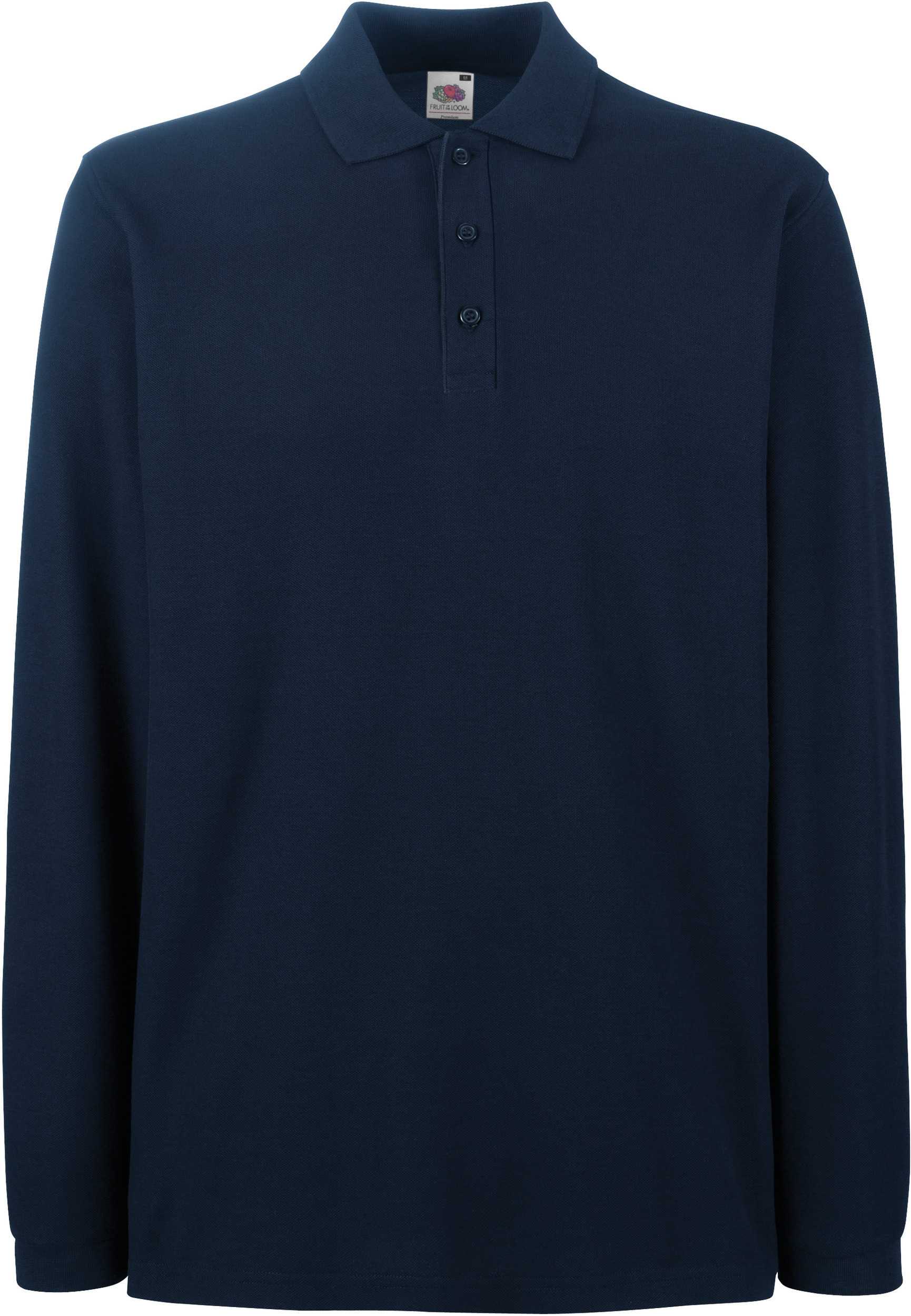 Polo Premium manga larga (63-310-0) Deep Navy