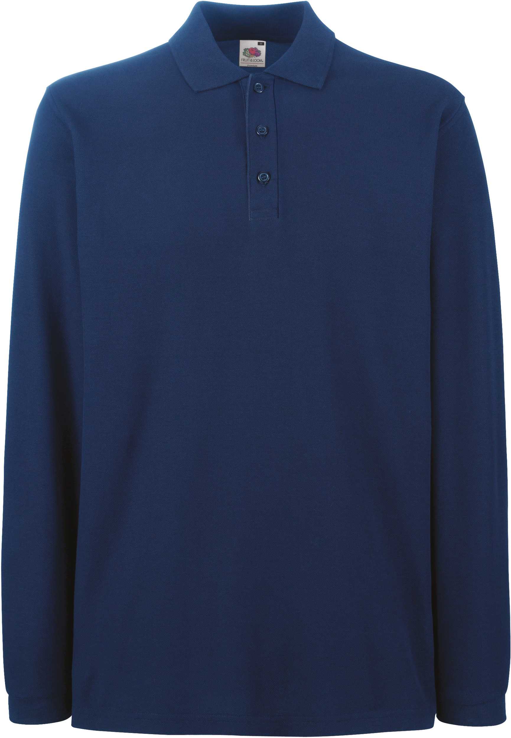 Polo Premium manga larga (63-310-0) Navy