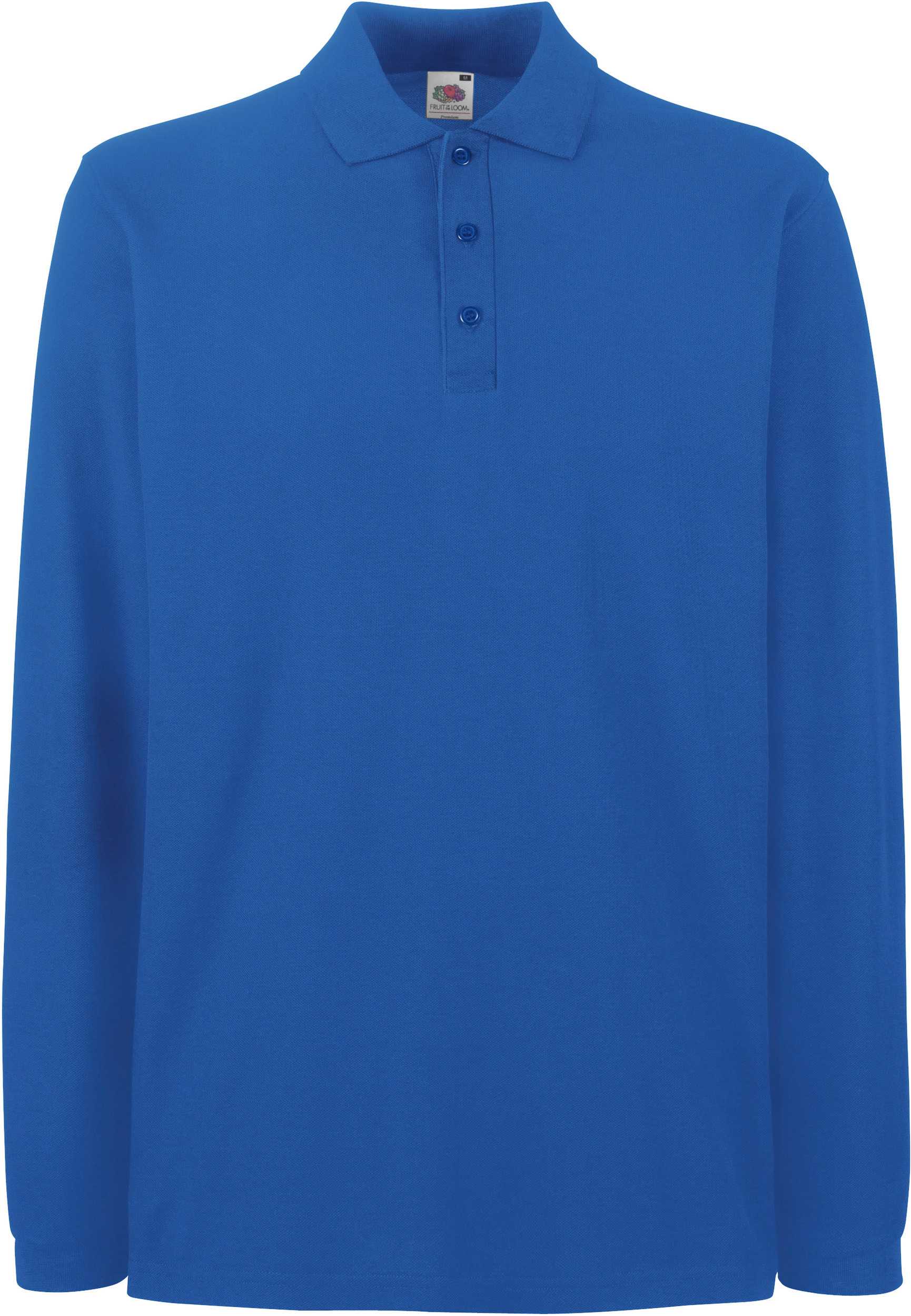 Polo Premium manga larga (63-310-0) Royal Blue