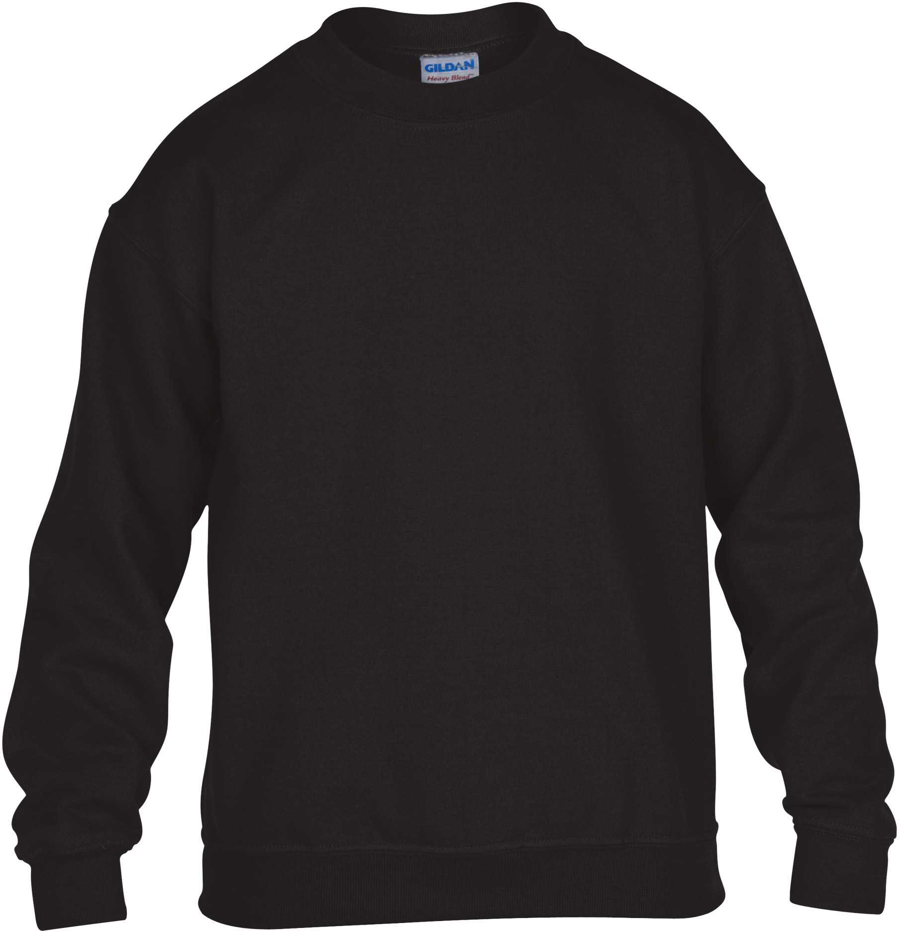 Sudadera Heavy Blend™ niños cuello redondo Black