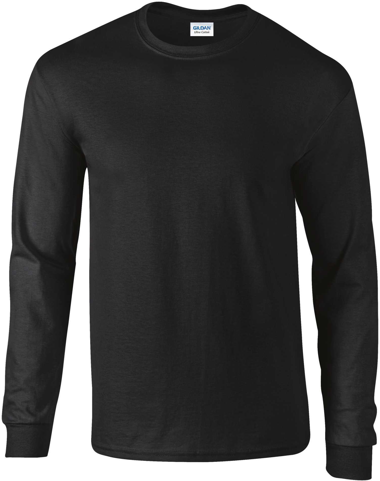 Camiseta Ultra Cotton™ manga larga Black